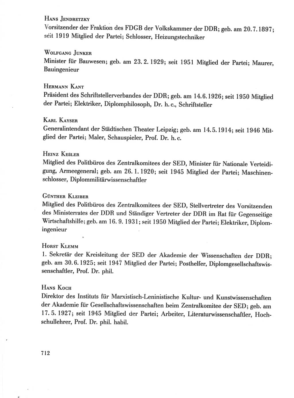 Protokoll der Verhandlungen des Ⅺ. Parteitages der Sozialistischen Einheitspartei Deutschlands (SED) [Deutsche Demokratische Republik (DDR)] 1986, Seite 712