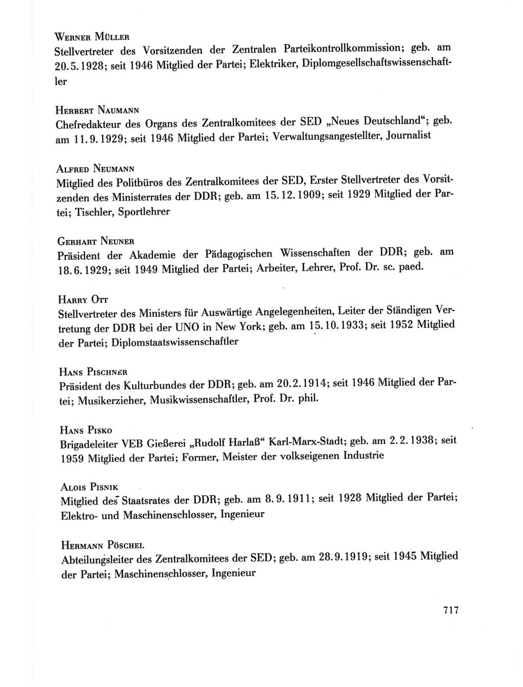Protokoll der Verhandlungen des Ⅺ. Parteitages der Sozialistischen Einheitspartei Deutschlands (SED) [Deutsche Demokratische Republik (DDR)] 1986, Seite 717