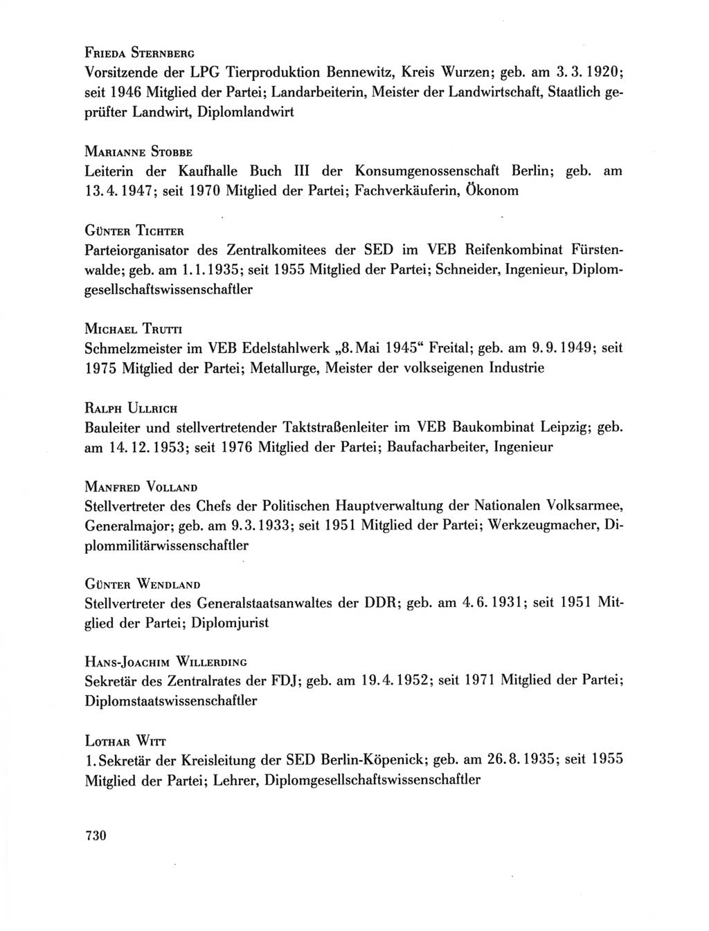 Protokoll der Verhandlungen des Ⅺ. Parteitages der Sozialistischen Einheitspartei Deutschlands (SED) [Deutsche Demokratische Republik (DDR)] 1986, Seite 730