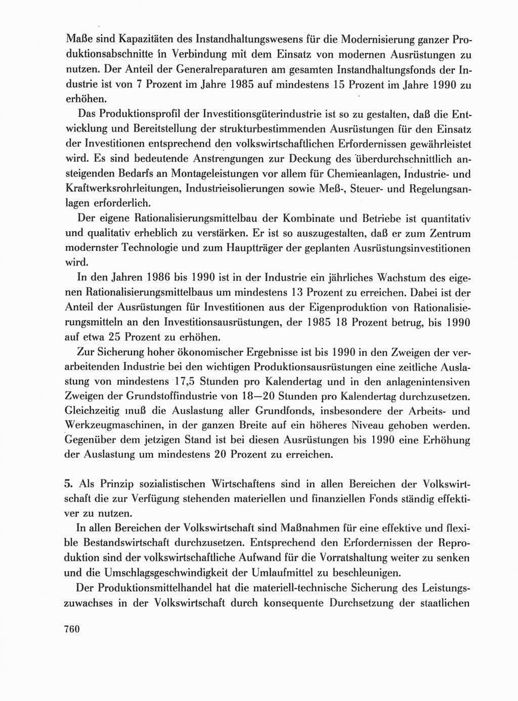 Protokoll der Verhandlungen des Ⅺ. Parteitages der Sozialistischen Einheitspartei Deutschlands (SED) [Deutsche Demokratische Republik (DDR)] 1986, Seite 760