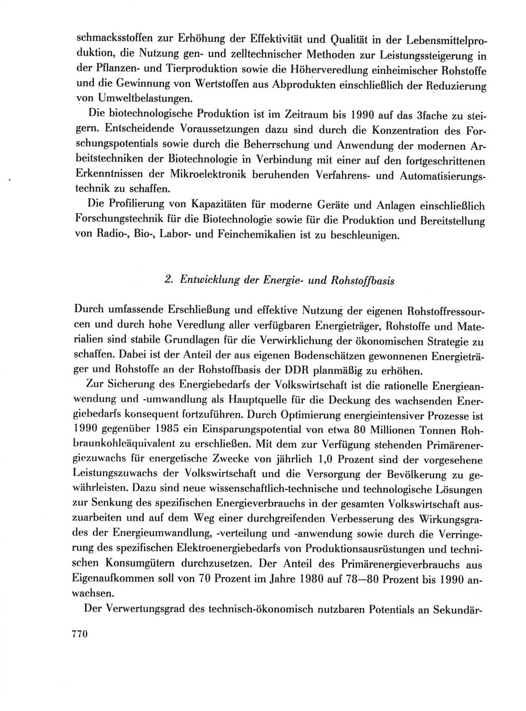 Protokoll der Verhandlungen des Ⅺ. Parteitages der Sozialistischen Einheitspartei Deutschlands (SED) [Deutsche Demokratische Republik (DDR)] 1986, Seite 770