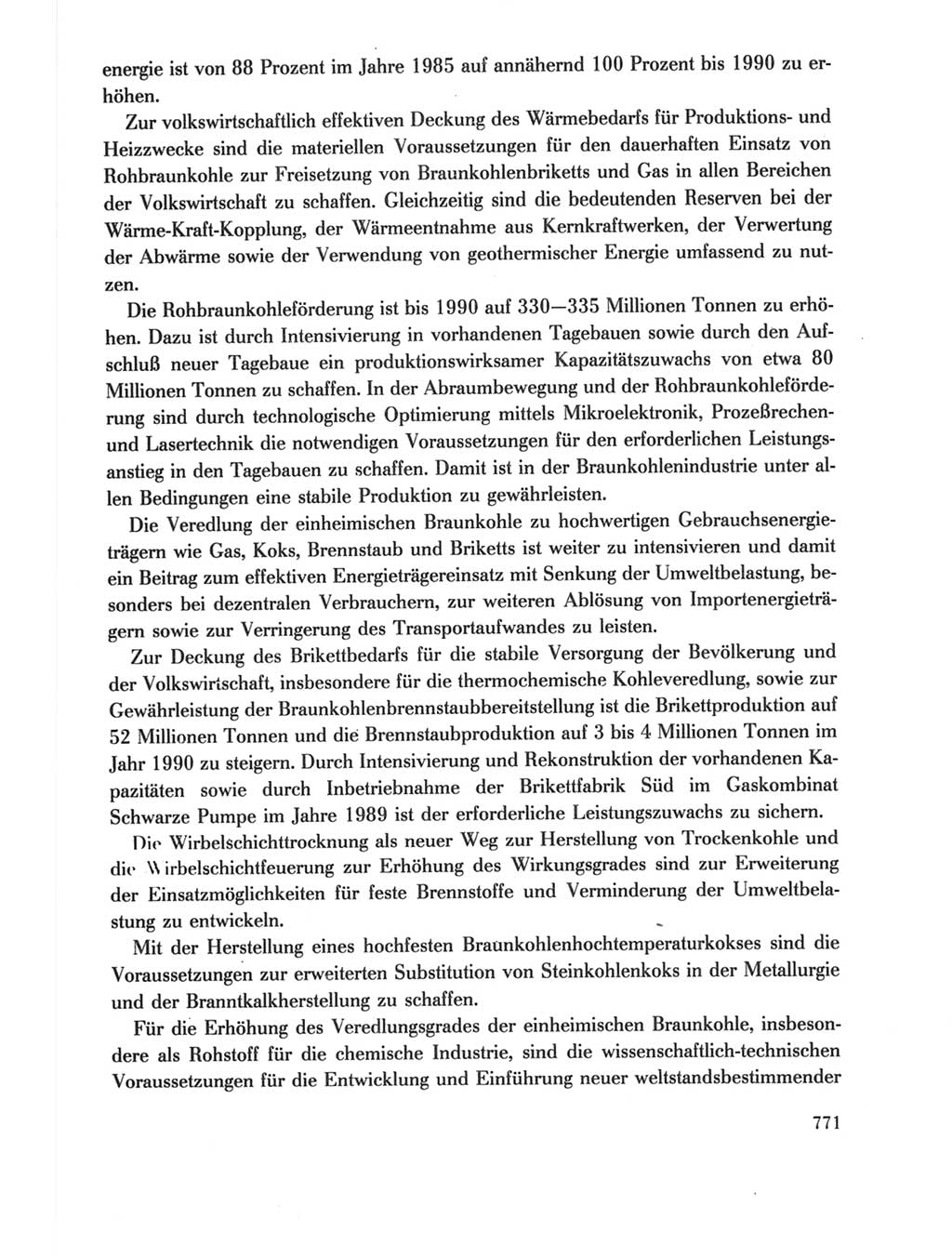 Protokoll der Verhandlungen des Ⅺ. Parteitages der Sozialistischen Einheitspartei Deutschlands (SED) [Deutsche Demokratische Republik (DDR)] 1986, Seite 771