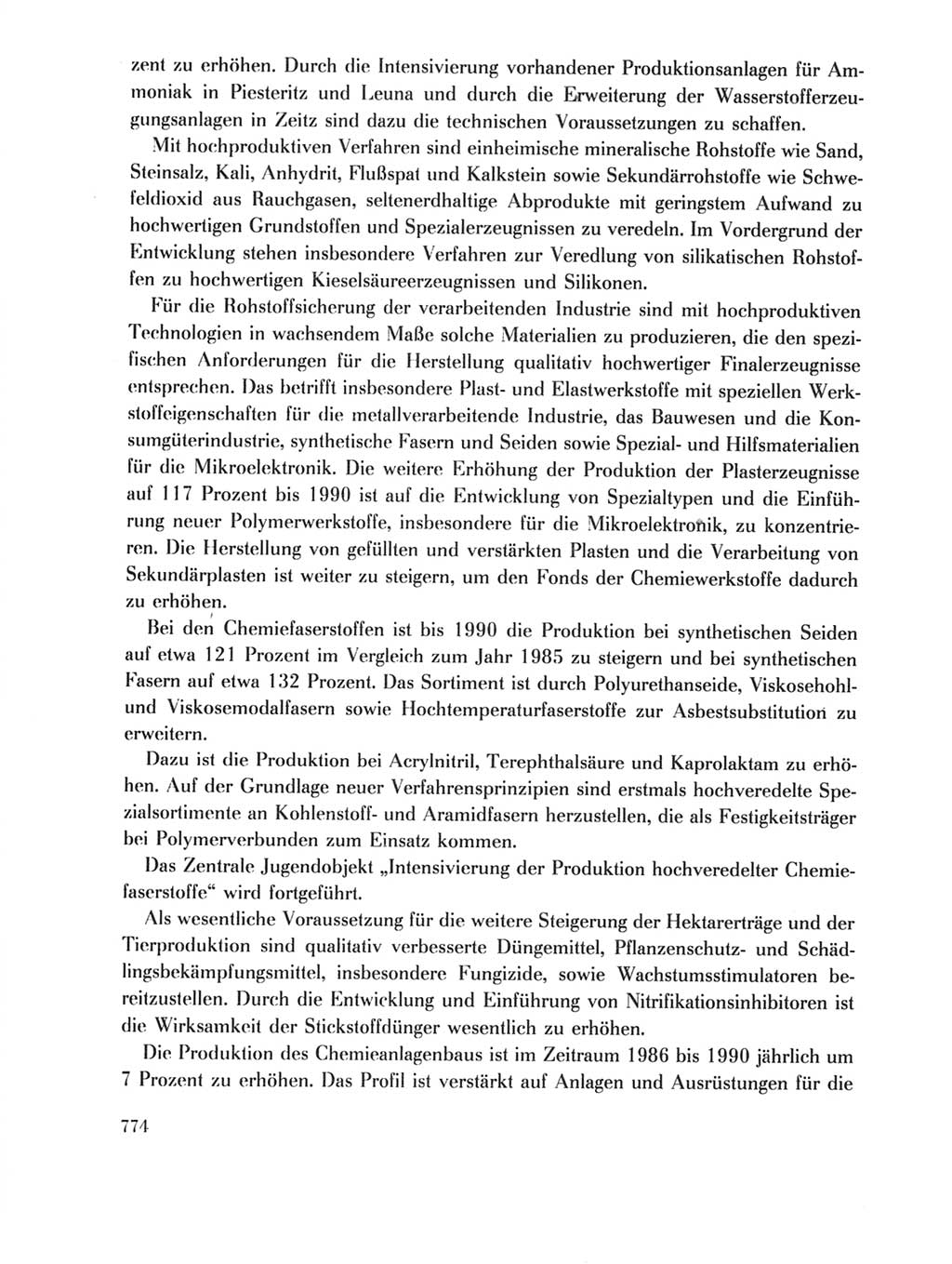 Protokoll der Verhandlungen des Ⅺ. Parteitages der Sozialistischen Einheitspartei Deutschlands (SED) [Deutsche Demokratische Republik (DDR)] 1986, Seite 774