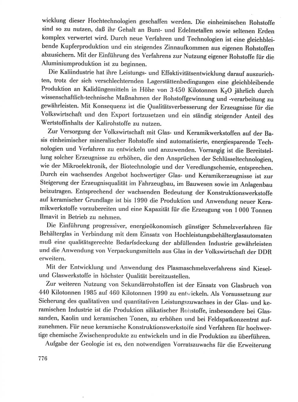Protokoll der Verhandlungen des Ⅺ. Parteitages der Sozialistischen Einheitspartei Deutschlands (SED) [Deutsche Demokratische Republik (DDR)] 1986, Seite 776