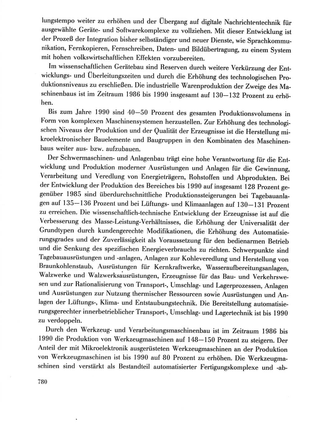 Protokoll der Verhandlungen des Ⅺ. Parteitages der Sozialistischen Einheitspartei Deutschlands (SED) [Deutsche Demokratische Republik (DDR)] 1986, Seite 780