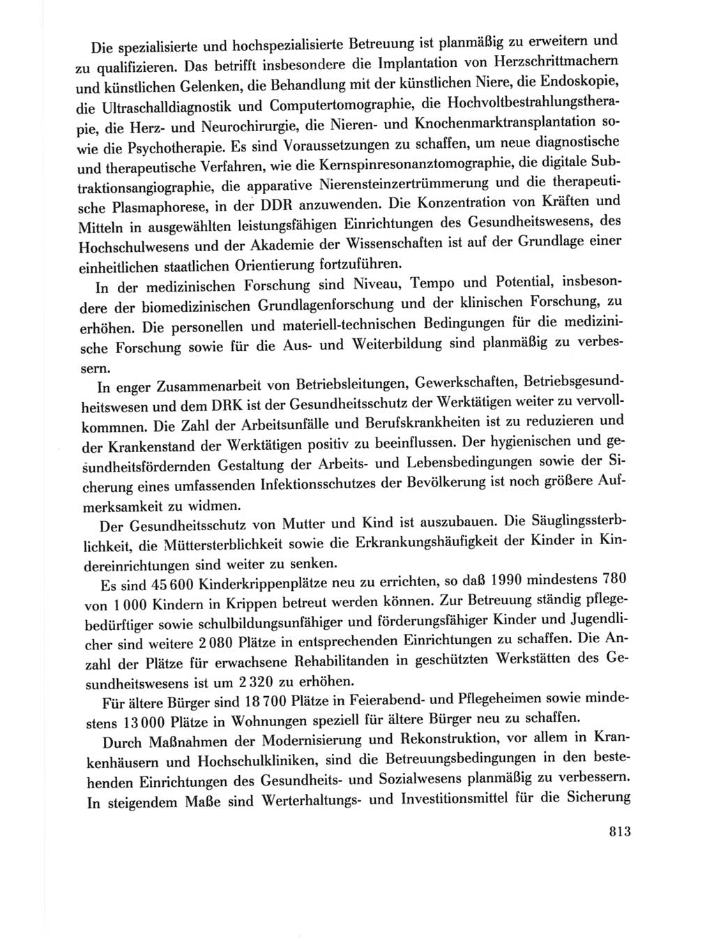 Protokoll der Verhandlungen des Ⅺ. Parteitages der Sozialistischen Einheitspartei Deutschlands (SED) [Deutsche Demokratische Republik (DDR)] 1986, Seite 813