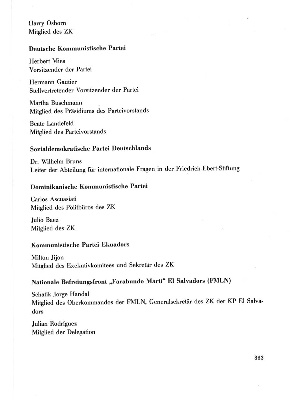 Protokoll der Verhandlungen des Ⅺ. Parteitages der Sozialistischen Einheitspartei Deutschlands (SED) [Deutsche Demokratische Republik (DDR)] 1986, Seite 863