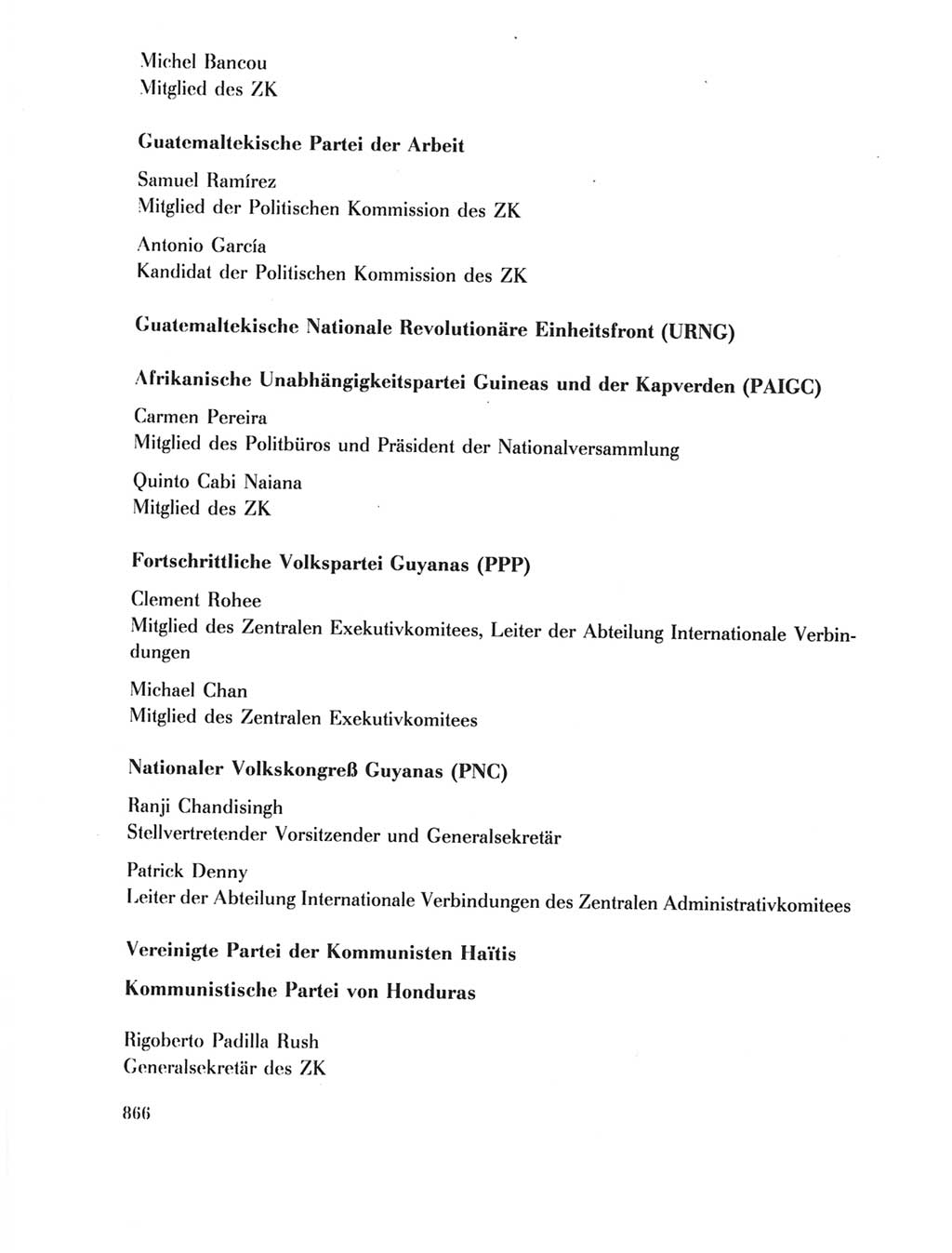 Protokoll der Verhandlungen des Ⅺ. Parteitages der Sozialistischen Einheitspartei Deutschlands (SED) [Deutsche Demokratische Republik (DDR)] 1986, Seite 866