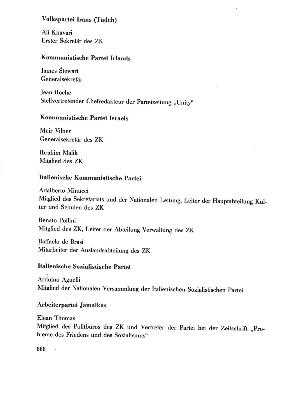 Protokoll der Verhandlungen des Ⅺ. Parteitages der Sozialistischen Einheitspartei Deutschlands (SED) [Deutsche Demokratische Republik (DDR)] 1986, Seite 868