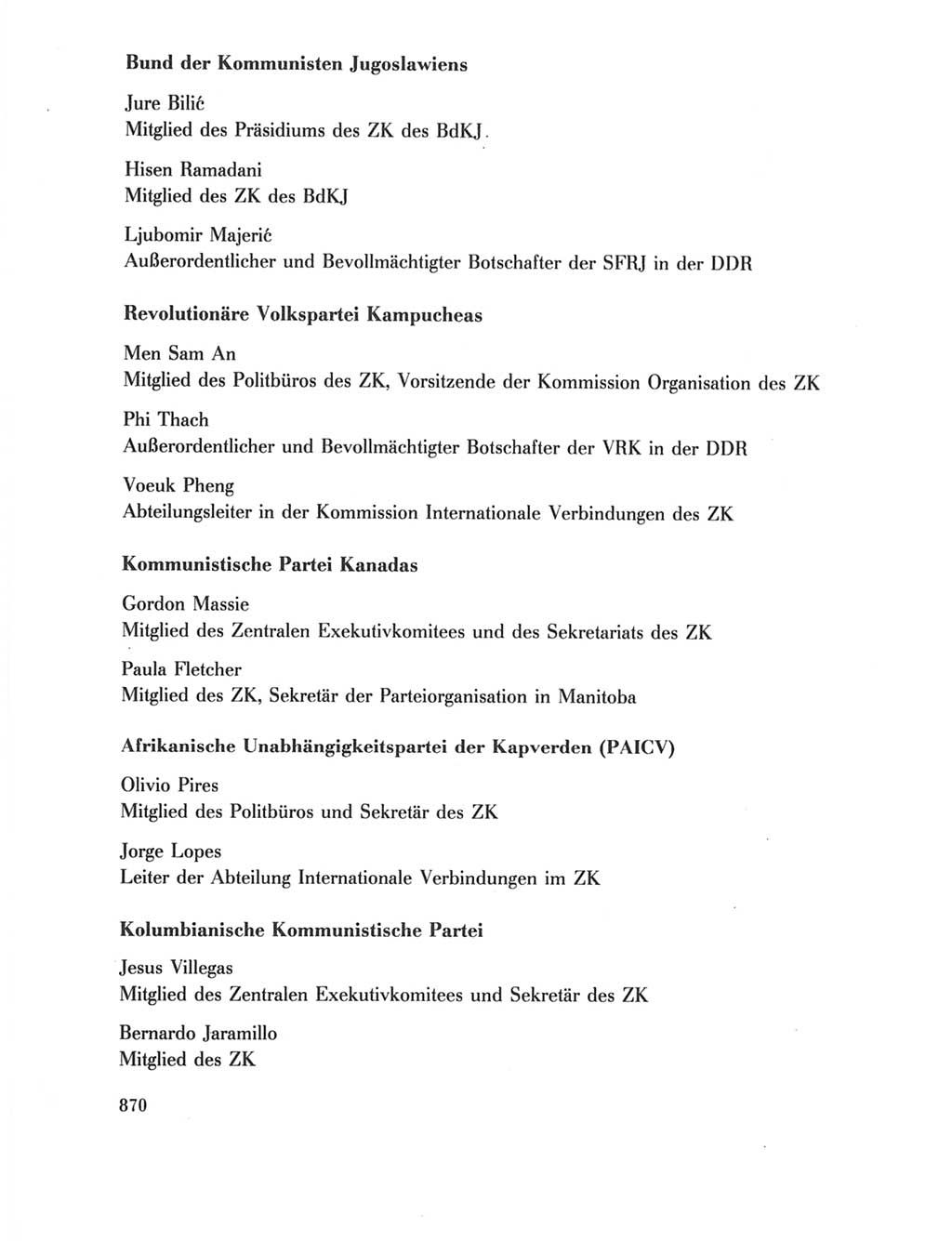 Protokoll der Verhandlungen des Ⅺ. Parteitages der Sozialistischen Einheitspartei Deutschlands (SED) [Deutsche Demokratische Republik (DDR)] 1986, Seite 870
