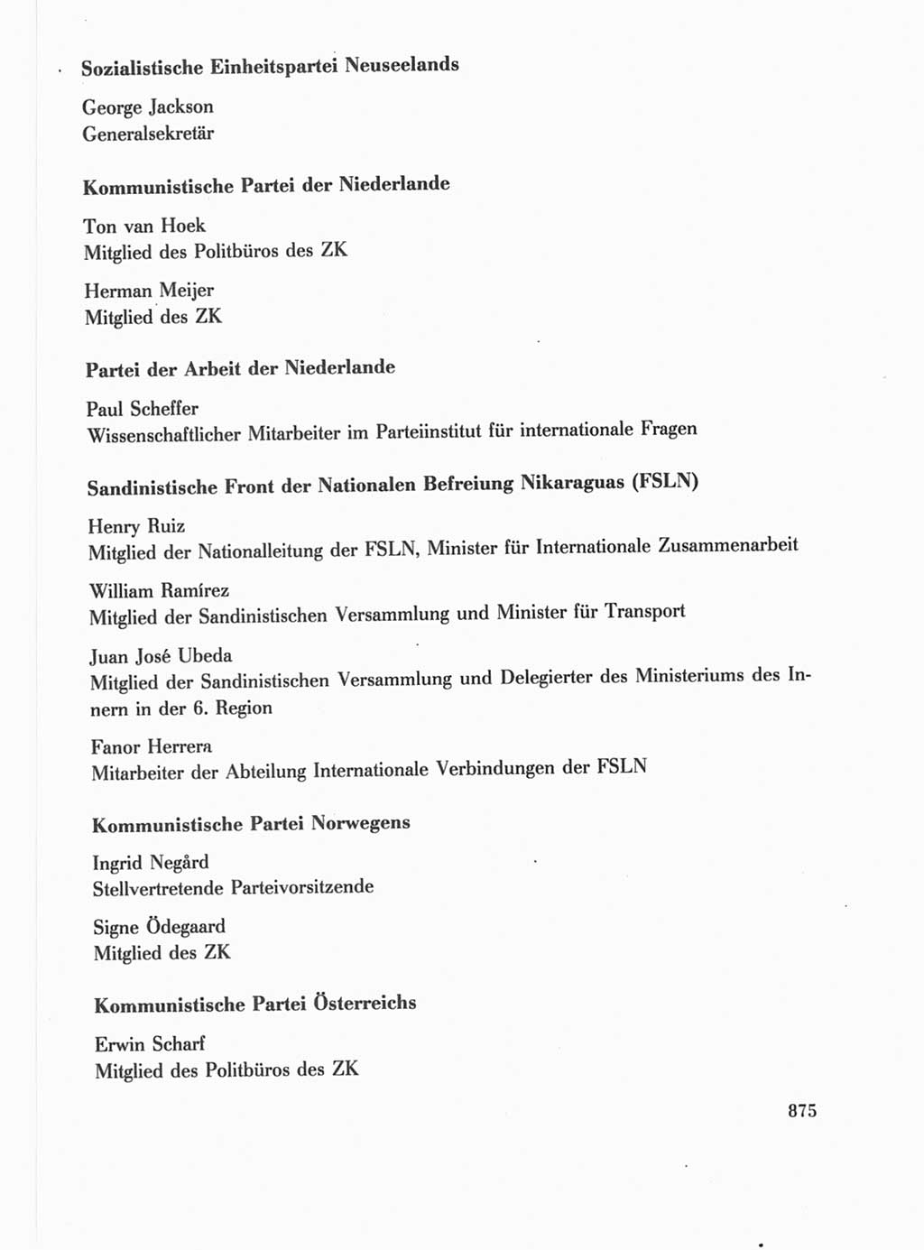 Protokoll der Verhandlungen des Ⅺ. Parteitages der Sozialistischen Einheitspartei Deutschlands (SED) [Deutsche Demokratische Republik (DDR)] 1986, Seite 875