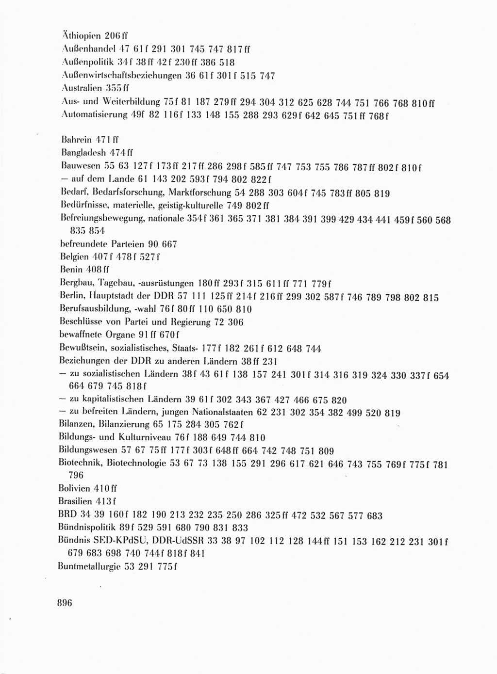 Protokoll der Verhandlungen des Ⅺ. Parteitages der Sozialistischen Einheitspartei Deutschlands (SED) [Deutsche Demokratische Republik (DDR)] 1986, Seite 896