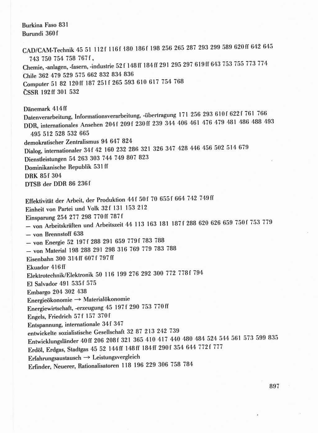 Protokoll der Verhandlungen des Ⅺ. Parteitages der Sozialistischen Einheitspartei Deutschlands (SED) [Deutsche Demokratische Republik (DDR)] 1986, Seite 897