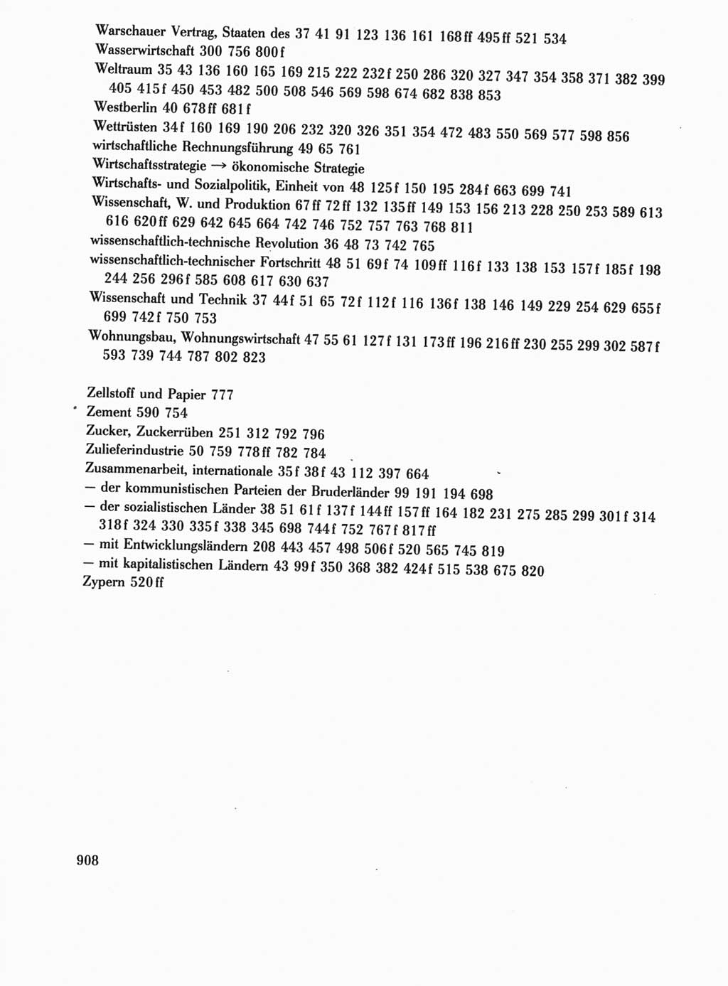 Protokoll der Verhandlungen des Ⅺ. Parteitages der Sozialistischen Einheitspartei Deutschlands (SED) [Deutsche Demokratische Republik (DDR)] 1986, Seite 908