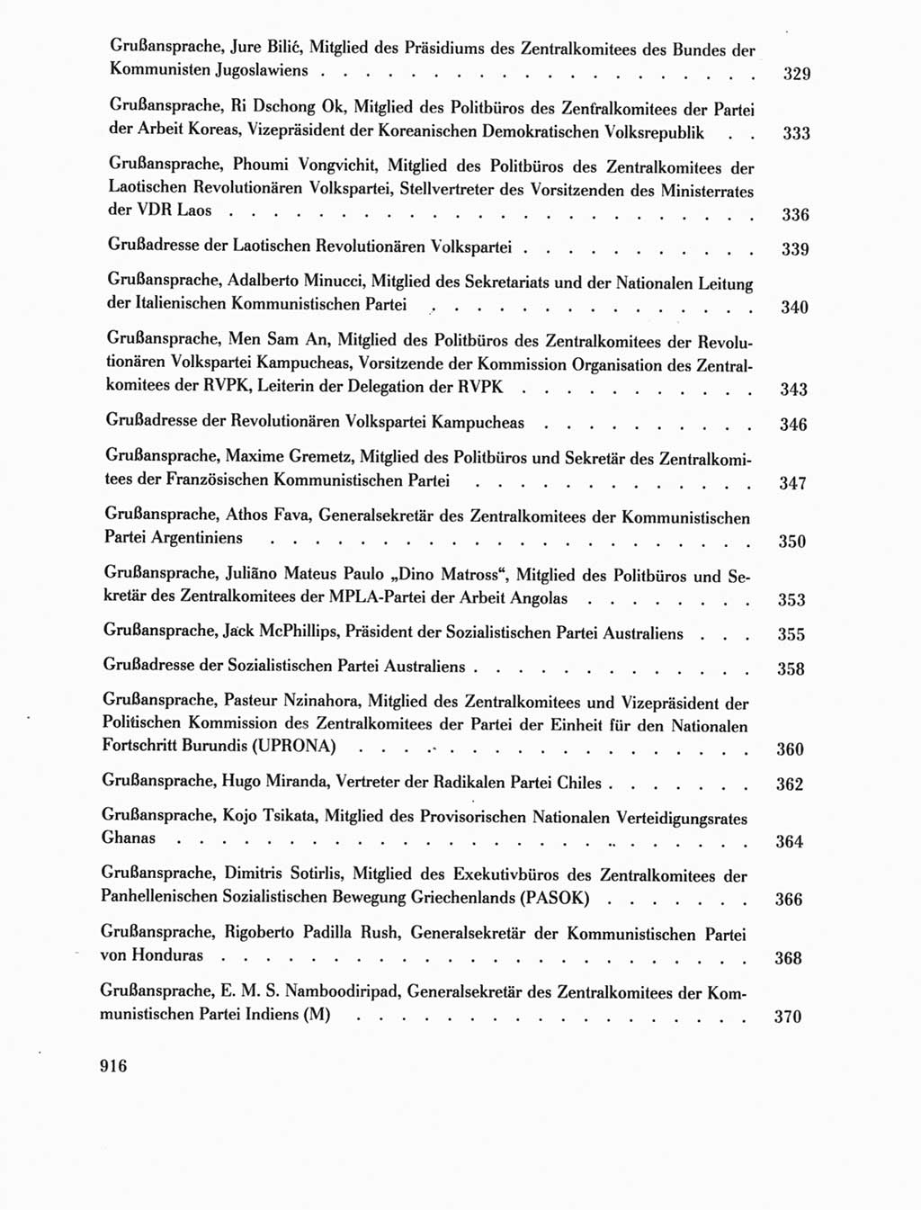 Protokoll der Verhandlungen des Ⅺ. Parteitages der Sozialistischen Einheitspartei Deutschlands (SED) [Deutsche Demokratische Republik (DDR)] 1986, Seite 916
