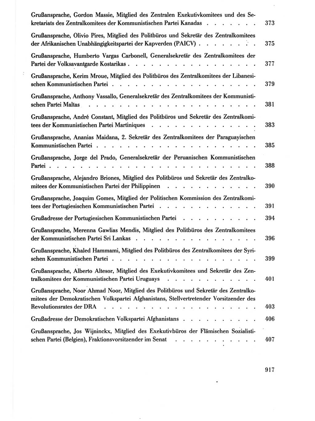 Protokoll der Verhandlungen des Ⅺ. Parteitages der Sozialistischen Einheitspartei Deutschlands (SED) [Deutsche Demokratische Republik (DDR)] 1986, Seite 917