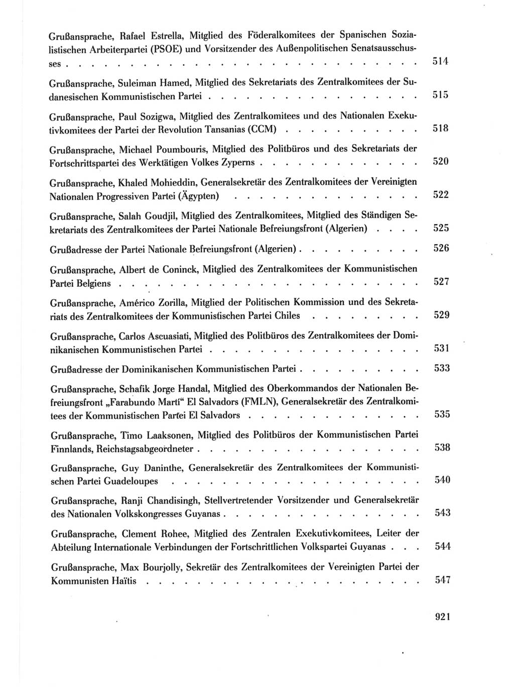 Protokoll der Verhandlungen des Ⅺ. Parteitages der Sozialistischen Einheitspartei Deutschlands (SED) [Deutsche Demokratische Republik (DDR)] 1986, Seite 921