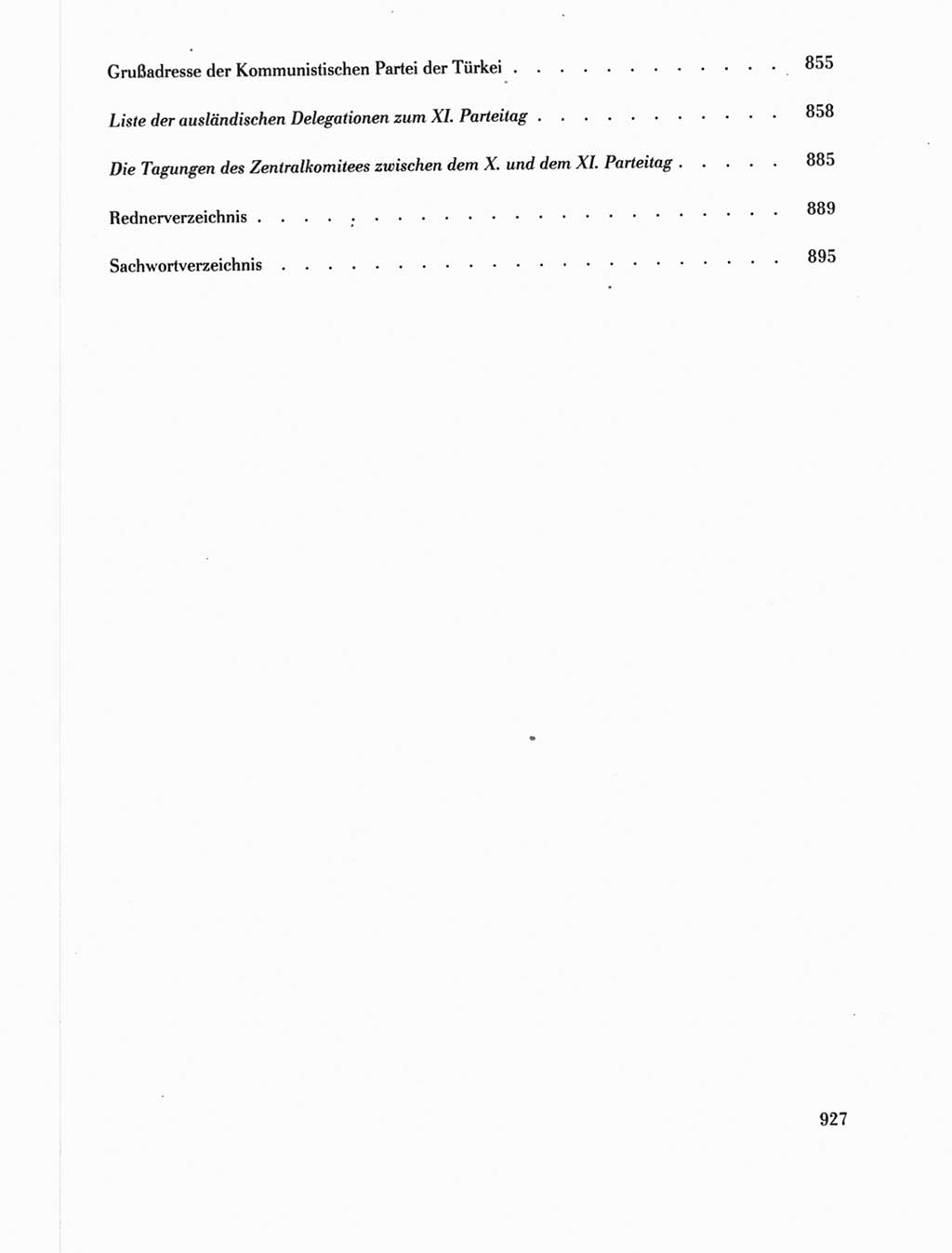 Protokoll der Verhandlungen des Ⅺ. Parteitages der Sozialistischen Einheitspartei Deutschlands (SED) [Deutsche Demokratische Republik (DDR)] 1986, Seite 927
