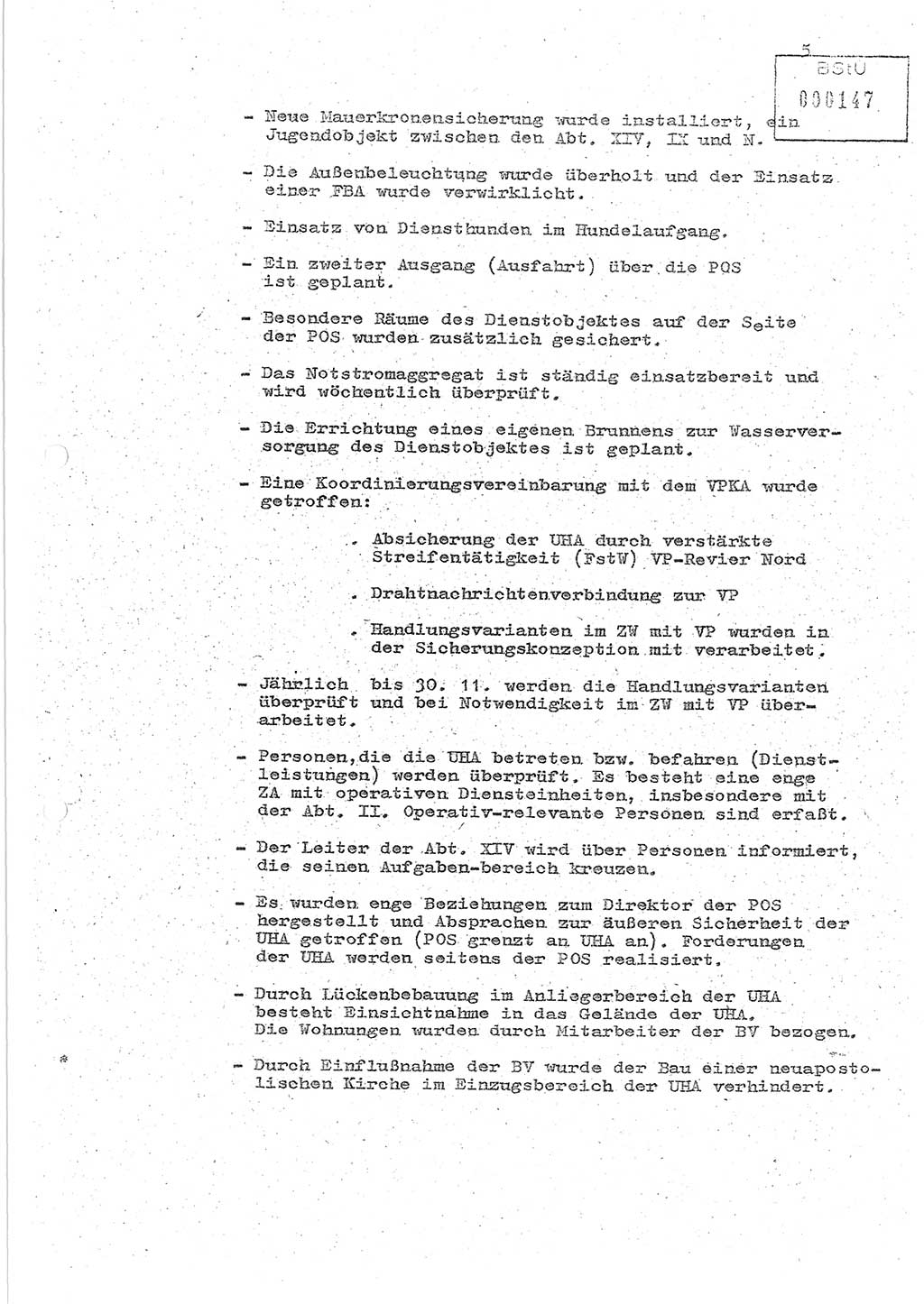 Protokoll zur zentralen Dienstkonferenz der Linie (Abteilung) ⅩⅣ des MfS [Ministerium für Staatssicherheit, Deutsche Demokratische Republik (DDR)] am 5.3./6.3.1986 in der Abteilung (Abt.) XIV des MfS Berlin, Abteilung XIV, Berlin 5.3./6.3.1986, Seite 5 (Prot. Di.-Konf. Abt. ⅩⅣ MfS DDR Bln. 1986, S. 5)