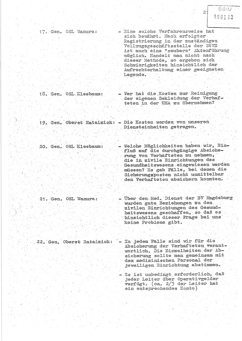 Protokoll zur zentralen Dienstkonferenz der Linie (Abteilung) ⅩⅣ des MfS [Ministerium für Staatssicherheit, Deutsche Demokratische Republik (DDR)] am 5.3./6.3.1986 in der Abteilung (Abt.) XIV des MfS Berlin, Abteilung XIV, Berlin 5.3./6.3.1986, Seite 21 (Prot. Di.-Konf. Abt. ⅩⅣ MfS DDR Bln. 1986, S. 21)