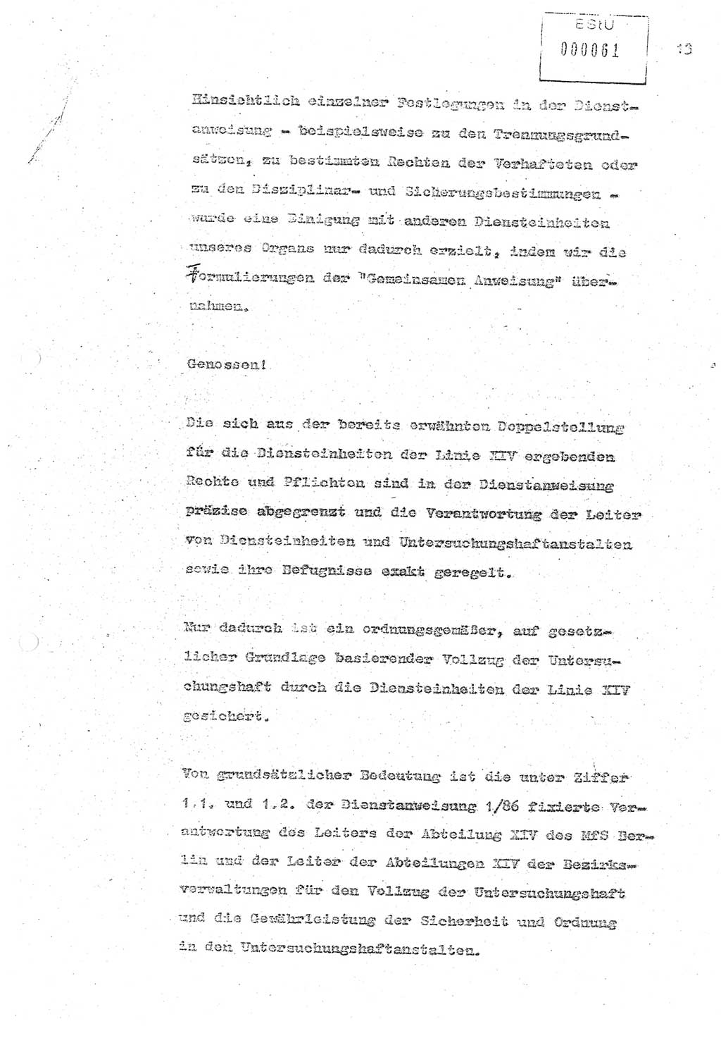 Referat (Oberst Siegfried Rataizick) zur Dienstkonferenz der Abteilung ⅩⅣ des MfS Berlin [Ministerium für Staatssicherheit, Deutsche Demokratische Republik (DDR)] Berlin-Hohenschönhausen vom 5.3.1986 bis 6.3.1986, Abteilung XIV, Berlin, 20.2.1986, Seite 13 (Ref. Di.-Konf. Abt. ⅩⅣ MfS DDR Bln. 1986, S. 13)