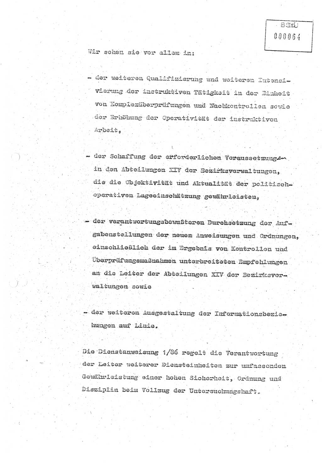Referat (Oberst Siegfried Rataizick) zur Dienstkonferenz der Abteilung ⅩⅣ des MfS Berlin [Ministerium für Staatssicherheit, Deutsche Demokratische Republik (DDR)] Berlin-Hohenschönhausen vom 5.3.1986 bis 6.3.1986, Abteilung XIV, Berlin, 20.2.1986, Seite 16 (Ref. Di.-Konf. Abt. ⅩⅣ MfS DDR Bln. 1986, S. 16)