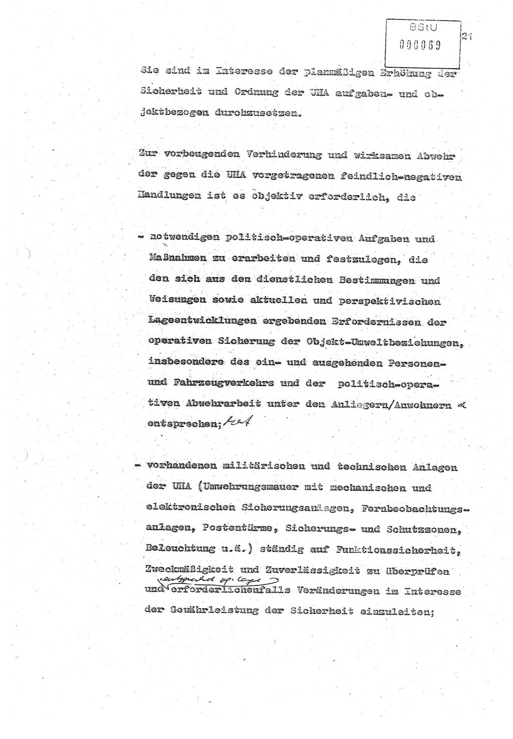 Referat (Oberst Siegfried Rataizick) zur Dienstkonferenz der Abteilung ⅩⅣ des MfS Berlin [Ministerium für Staatssicherheit, Deutsche Demokratische Republik (DDR)] Berlin-Hohenschönhausen vom 5.3.1986 bis 6.3.1986, Abteilung XIV, Berlin, 20.2.1986, Seite 21 (Ref. Di.-Konf. Abt. ⅩⅣ MfS DDR Bln. 1986, S. 21)