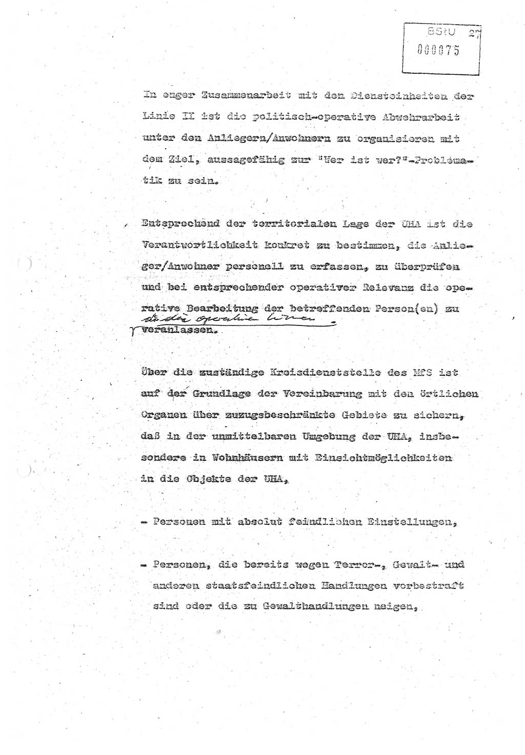 Referat (Oberst Siegfried Rataizick) zur Dienstkonferenz der Abteilung ⅩⅣ des MfS Berlin [Ministerium für Staatssicherheit, Deutsche Demokratische Republik (DDR)] Berlin-Hohenschönhausen vom 5.3.1986 bis 6.3.1986, Abteilung XIV, Berlin, 20.2.1986, Seite 27 (Ref. Di.-Konf. Abt. ⅩⅣ MfS DDR Bln. 1986, S. 27)
