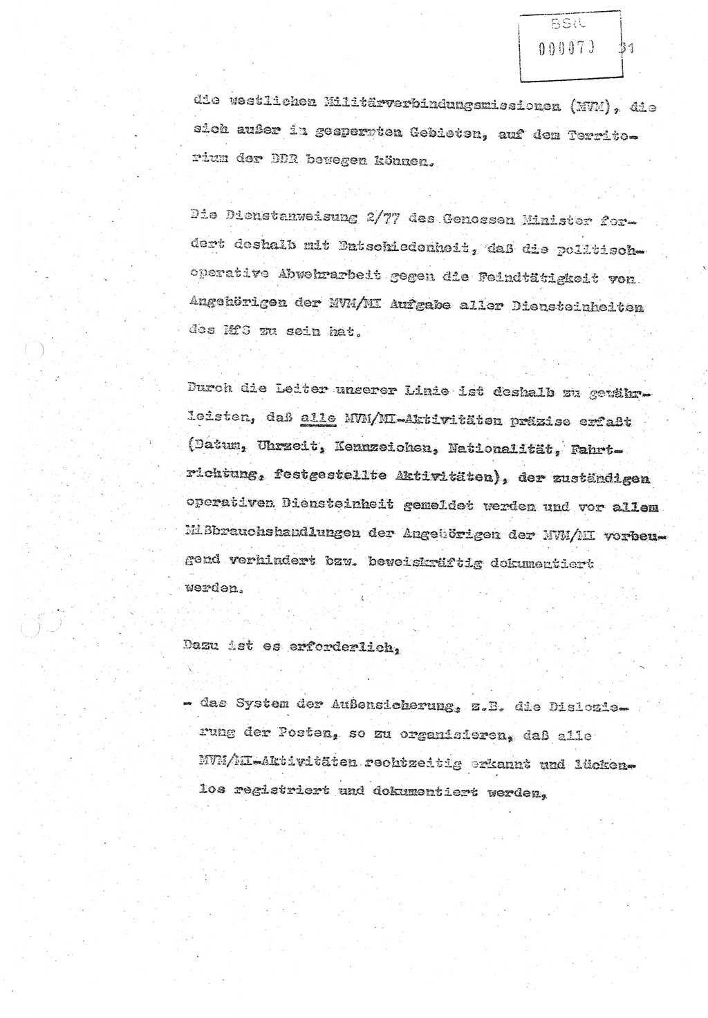 Referat (Oberst Siegfried Rataizick) zur Dienstkonferenz der Abteilung ⅩⅣ des MfS Berlin [Ministerium für Staatssicherheit, Deutsche Demokratische Republik (DDR)] Berlin-Hohenschönhausen vom 5.3.1986 bis 6.3.1986, Abteilung XIV, Berlin, 20.2.1986, Seite 31 (Ref. Di.-Konf. Abt. ⅩⅣ MfS DDR Bln. 1986, S. 31)