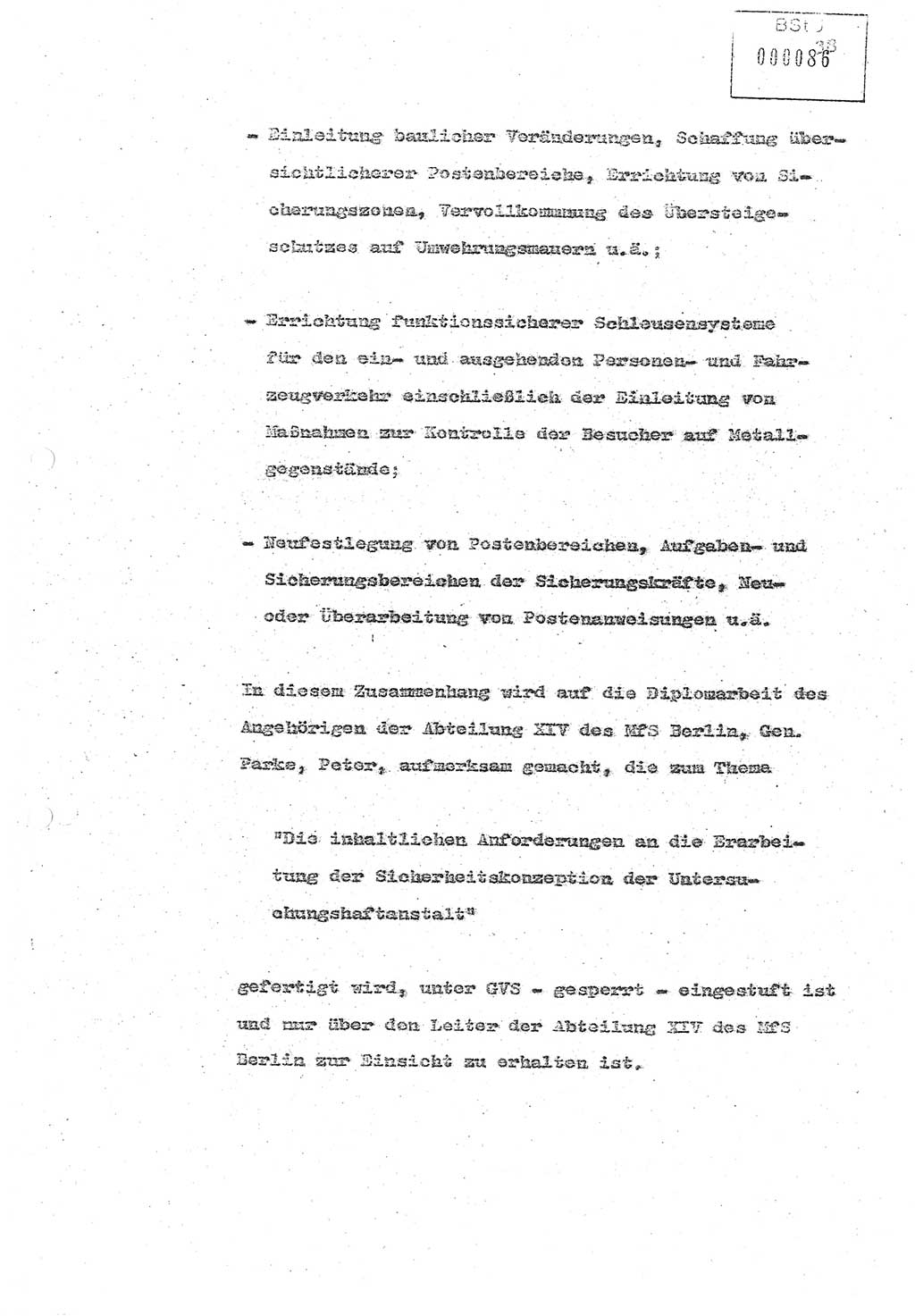 Referat (Oberst Siegfried Rataizick) zur Dienstkonferenz der Abteilung ⅩⅣ des MfS Berlin [Ministerium für Staatssicherheit, Deutsche Demokratische Republik (DDR)] Berlin-Hohenschönhausen vom 5.3.1986 bis 6.3.1986, Abteilung XIV, Berlin, 20.2.1986, Seite 38 (Ref. Di.-Konf. Abt. ⅩⅣ MfS DDR Bln. 1986, S. 38)