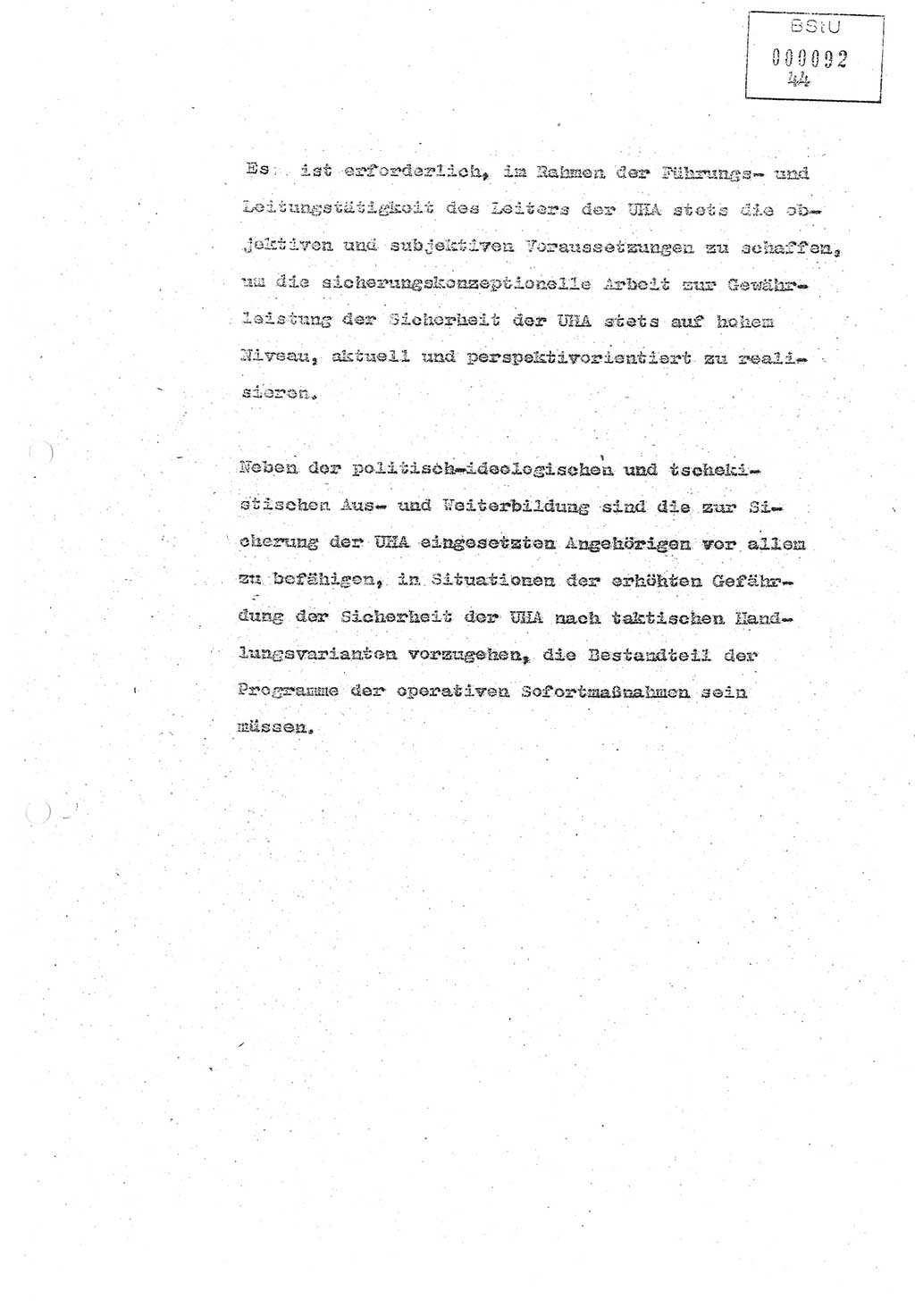 Referat (Oberst Siegfried Rataizick) zur Dienstkonferenz der Abteilung ⅩⅣ des MfS Berlin [Ministerium für Staatssicherheit, Deutsche Demokratische Republik (DDR)] Berlin-Hohenschönhausen vom 5.3.1986 bis 6.3.1986, Abteilung XIV, Berlin, 20.2.1986, Seite 44 (Ref. Di.-Konf. Abt. ⅩⅣ MfS DDR Bln. 1986, S. 44)