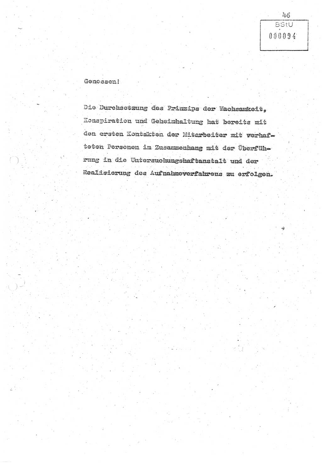 Referat (Oberst Siegfried Rataizick) zur Dienstkonferenz der Abteilung ⅩⅣ des MfS Berlin [Ministerium für Staatssicherheit, Deutsche Demokratische Republik (DDR)] Berlin-Hohenschönhausen vom 5.3.1986 bis 6.3.1986, Abteilung XIV, Berlin, 20.2.1986, Seite 46 (Ref. Di.-Konf. Abt. ⅩⅣ MfS DDR Bln. 1986, S. 46)