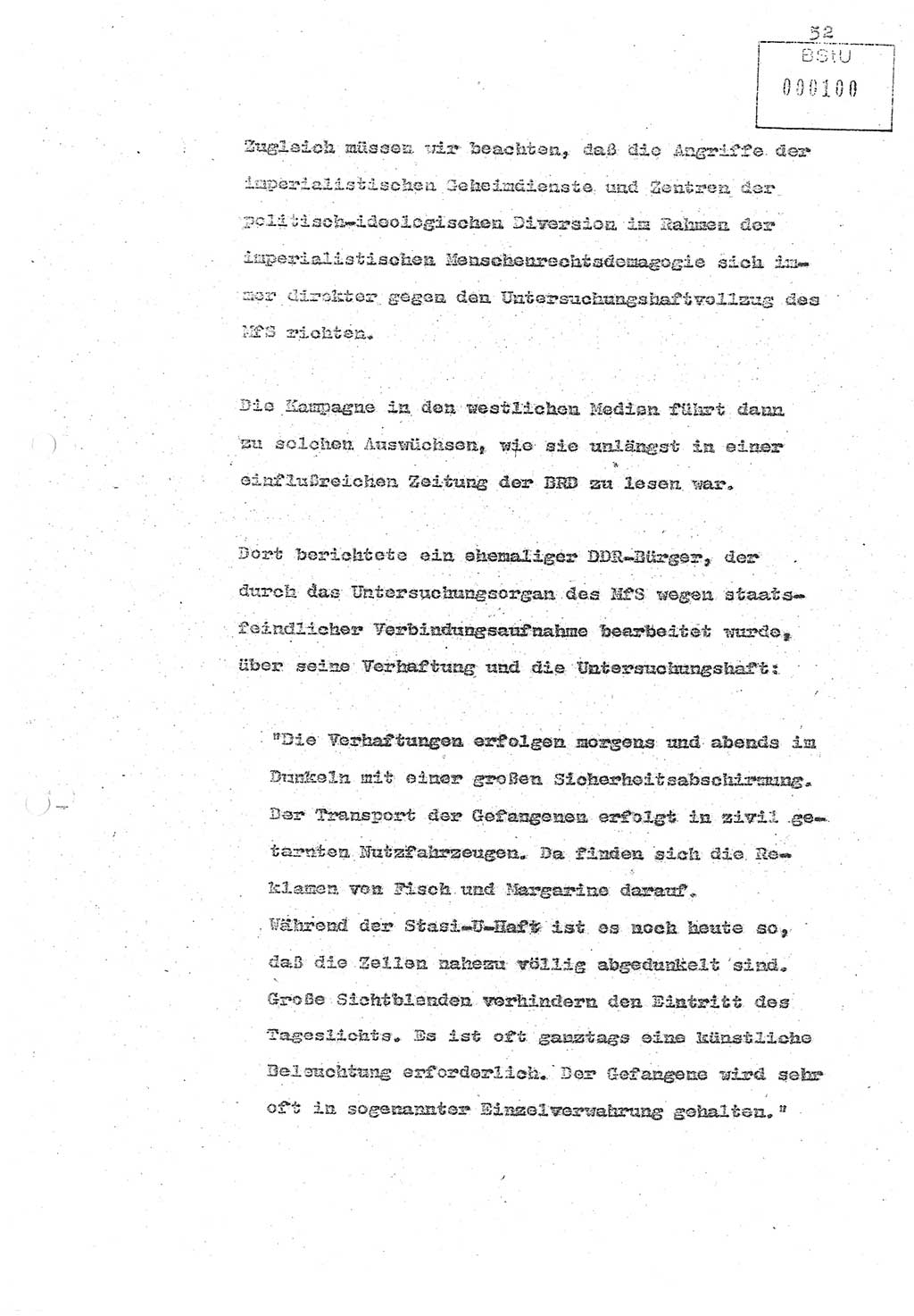 Referat (Oberst Siegfried Rataizick) zur Dienstkonferenz der Abteilung ⅩⅣ des MfS Berlin [Ministerium für Staatssicherheit, Deutsche Demokratische Republik (DDR)] Berlin-Hohenschönhausen vom 5.3.1986 bis 6.3.1986, Abteilung XIV, Berlin, 20.2.1986, Seite 52 (Ref. Di.-Konf. Abt. ⅩⅣ MfS DDR Bln. 1986, S. 52)