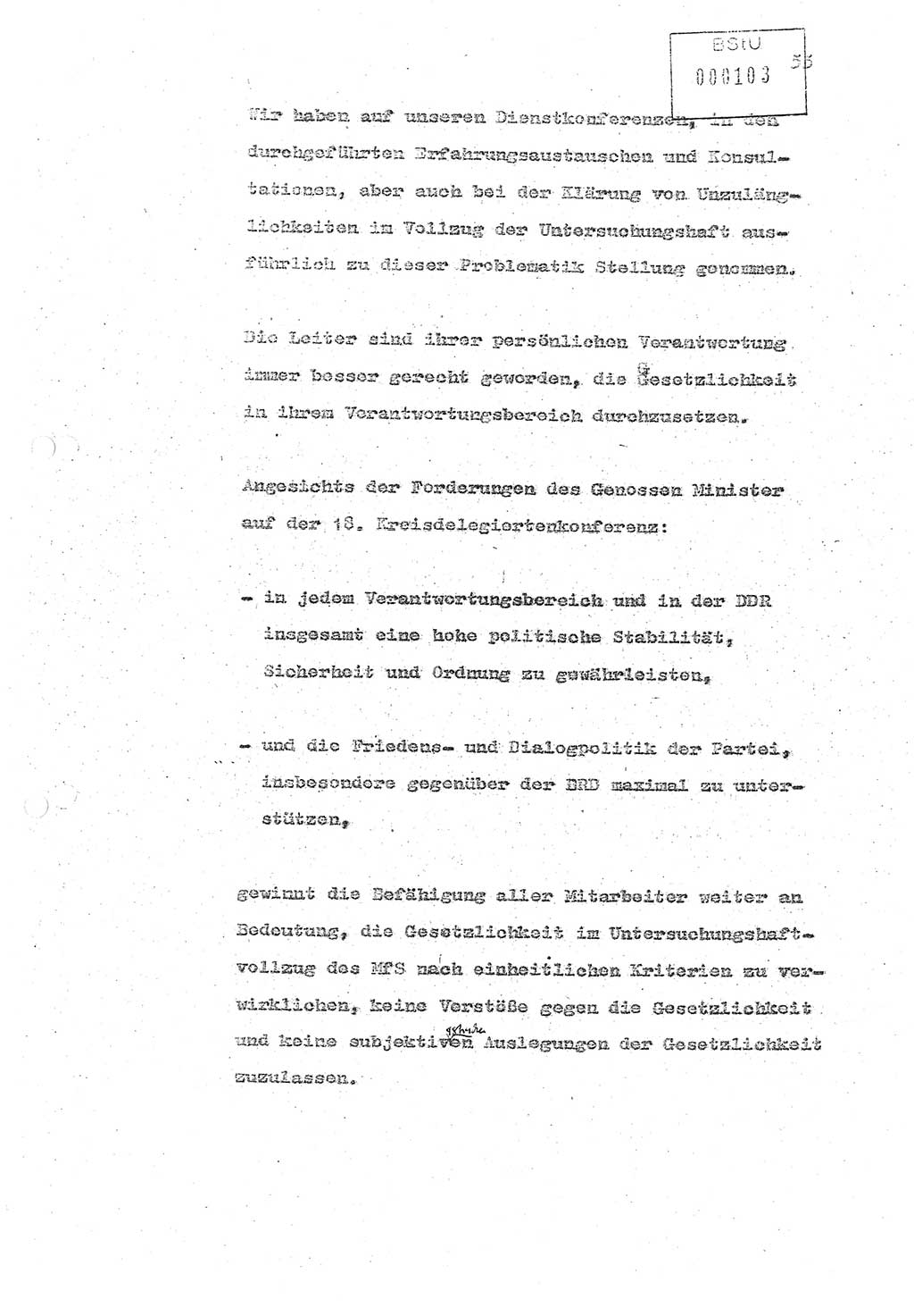 Referat (Oberst Siegfried Rataizick) zur Dienstkonferenz der Abteilung ⅩⅣ des MfS Berlin [Ministerium für Staatssicherheit, Deutsche Demokratische Republik (DDR)] Berlin-Hohenschönhausen vom 5.3.1986 bis 6.3.1986, Abteilung XIV, Berlin, 20.2.1986, Seite 55 (Ref. Di.-Konf. Abt. ⅩⅣ MfS DDR Bln. 1986, S. 55)