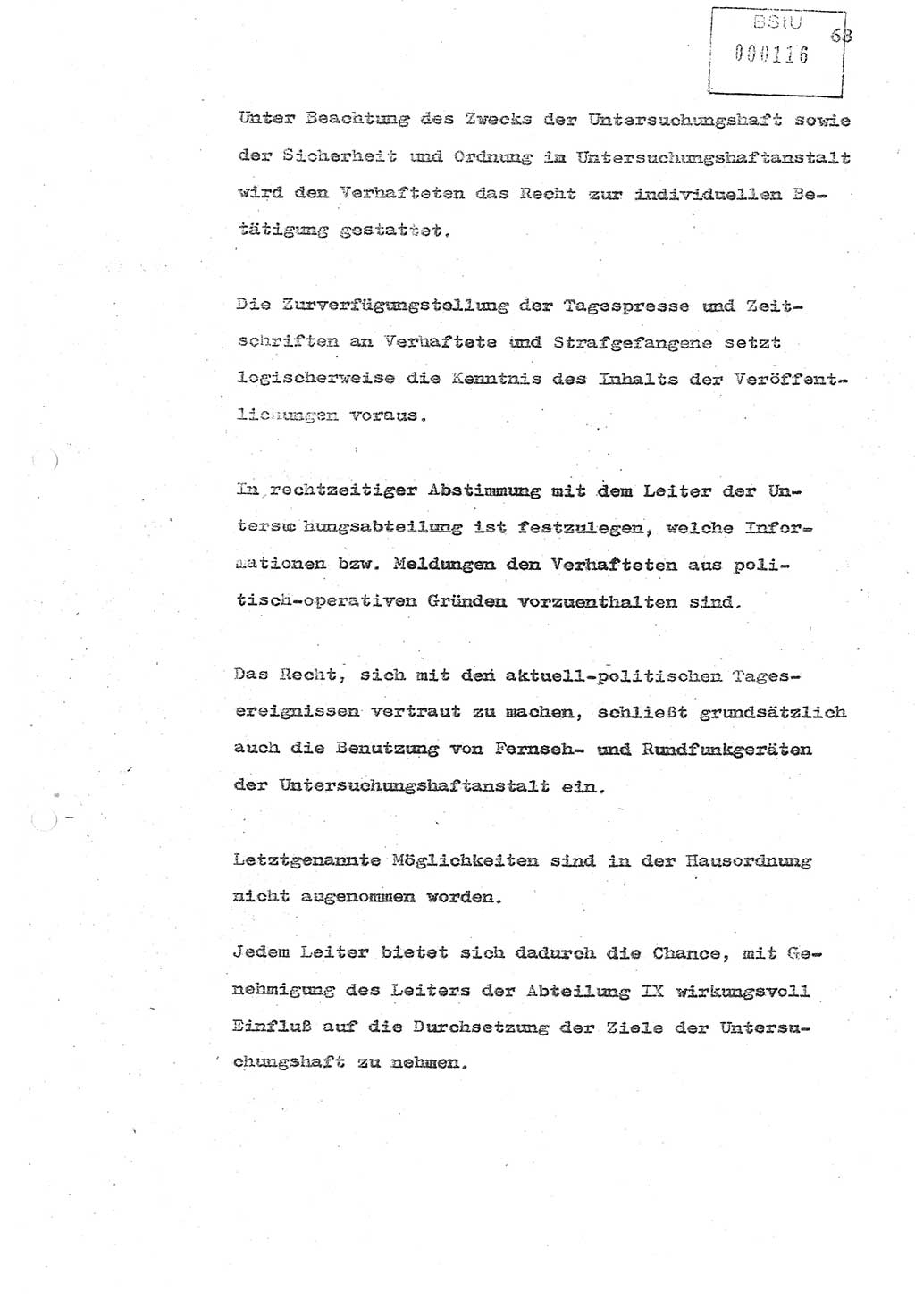 Referat (Oberst Siegfried Rataizick) zur Dienstkonferenz der Abteilung ⅩⅣ des MfS Berlin [Ministerium für Staatssicherheit, Deutsche Demokratische Republik (DDR)] Berlin-Hohenschönhausen vom 5.3.1986 bis 6.3.1986, Abteilung XIV, Berlin, 20.2.1986, Seite 68 (Ref. Di.-Konf. Abt. ⅩⅣ MfS DDR Bln. 1986, S. 68)