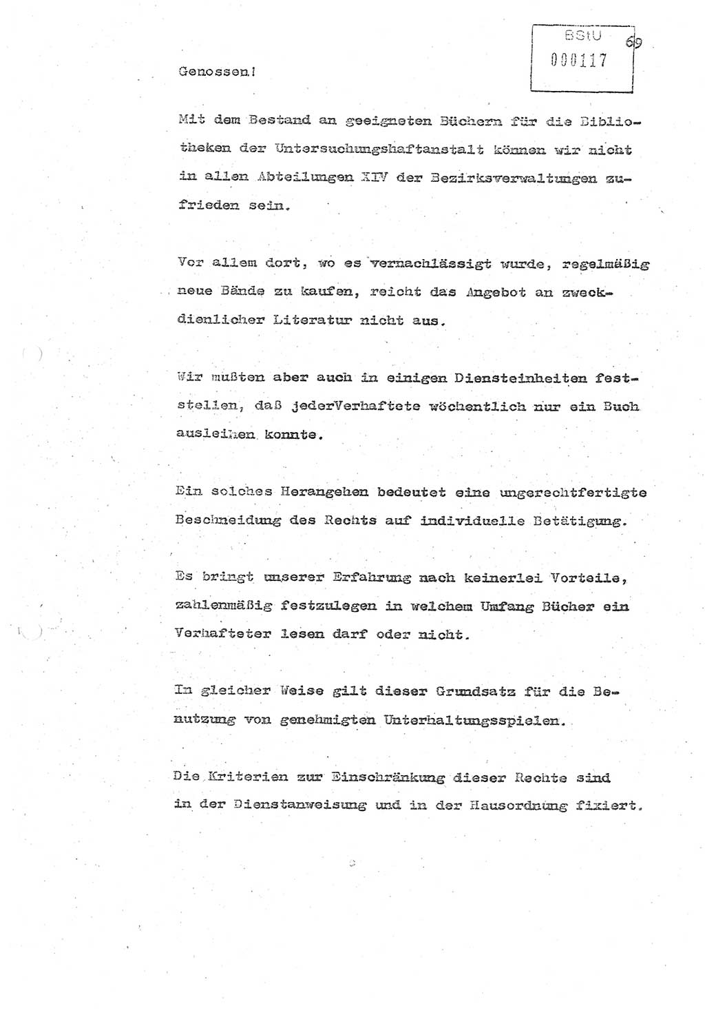 Referat (Oberst Siegfried Rataizick) zur Dienstkonferenz der Abteilung ⅩⅣ des MfS Berlin [Ministerium für Staatssicherheit, Deutsche Demokratische Republik (DDR)] Berlin-Hohenschönhausen vom 5.3.1986 bis 6.3.1986, Abteilung XIV, Berlin, 20.2.1986, Seite 69 (Ref. Di.-Konf. Abt. ⅩⅣ MfS DDR Bln. 1986, S. 69)