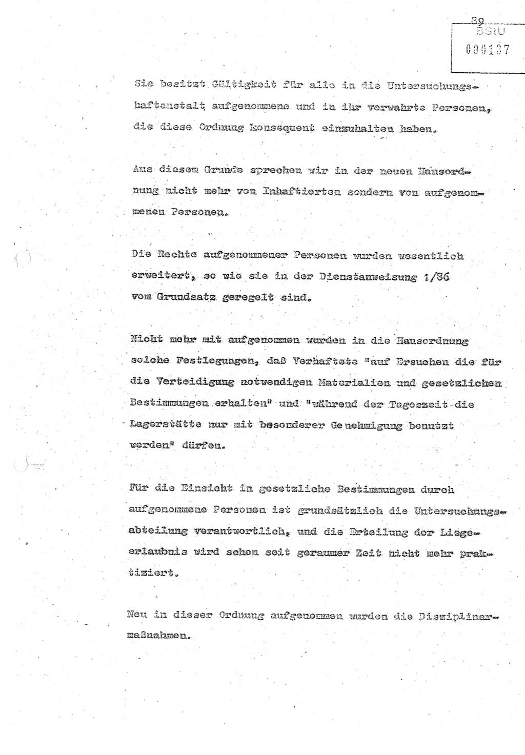 Referat (Oberst Siegfried Rataizick) zur Dienstkonferenz der Abteilung ⅩⅣ des MfS Berlin [Ministerium für Staatssicherheit, Deutsche Demokratische Republik (DDR)] Berlin-Hohenschönhausen vom 5.3.1986 bis 6.3.1986, Abteilung XIV, Berlin, 20.2.1986, Seite 89 (Ref. Di.-Konf. Abt. ⅩⅣ MfS DDR Bln. 1986, S. 89)