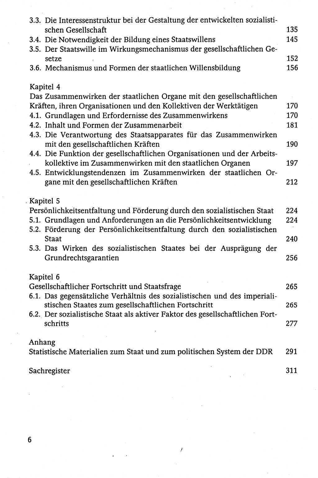 Der Staat im politischen System der DDR (Deutsche Demokratische Republik) 1986, Seite 6 (St. pol. Sys. DDR 1986, S. 6)