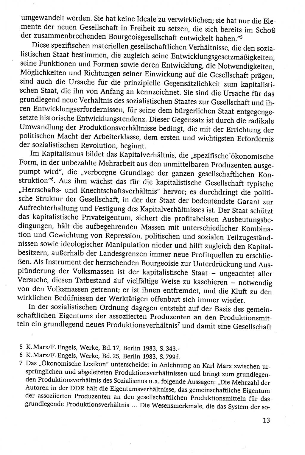 Der Staat im politischen System der DDR (Deutsche Demokratische Republik) 1986, Seite 13 (St. pol. Sys. DDR 1986, S. 13)