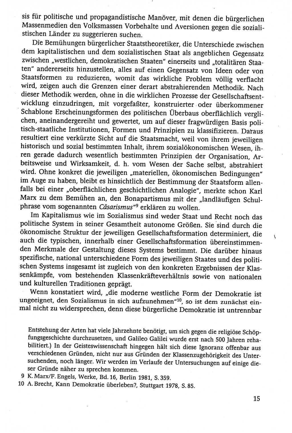 Der Staat im politischen System der DDR (Deutsche Demokratische Republik) 1986, Seite 15 (St. pol. Sys. DDR 1986, S. 15)