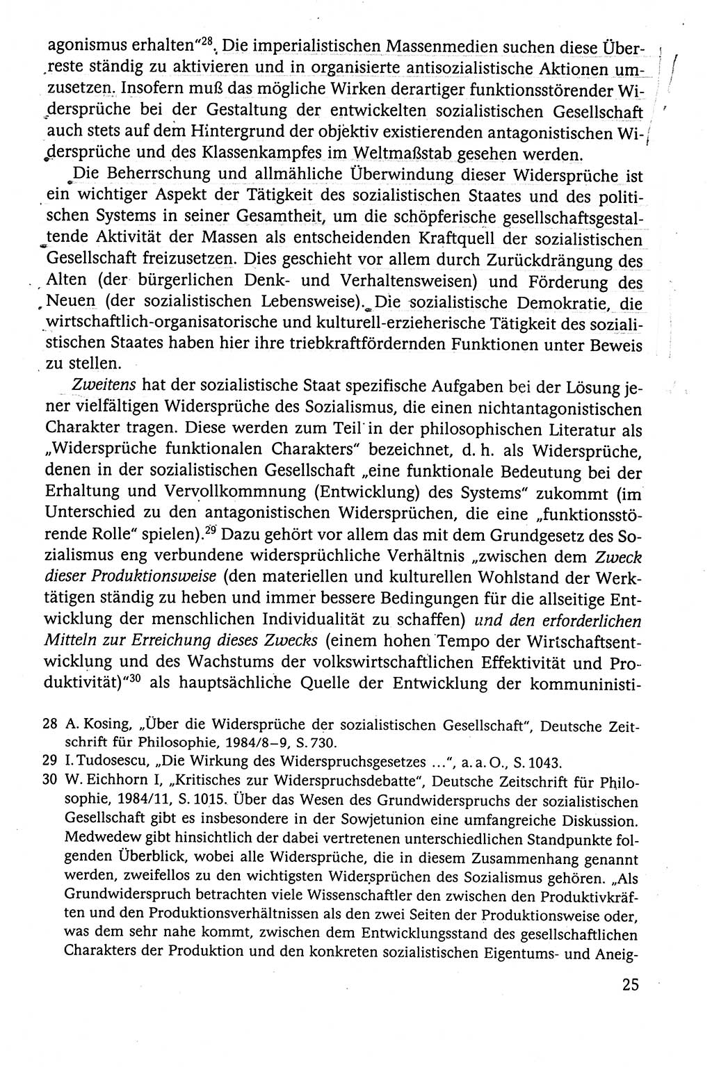 Der Staat im politischen System der DDR (Deutsche Demokratische Republik) 1986, Seite 25 (St. pol. Sys. DDR 1986, S. 25)