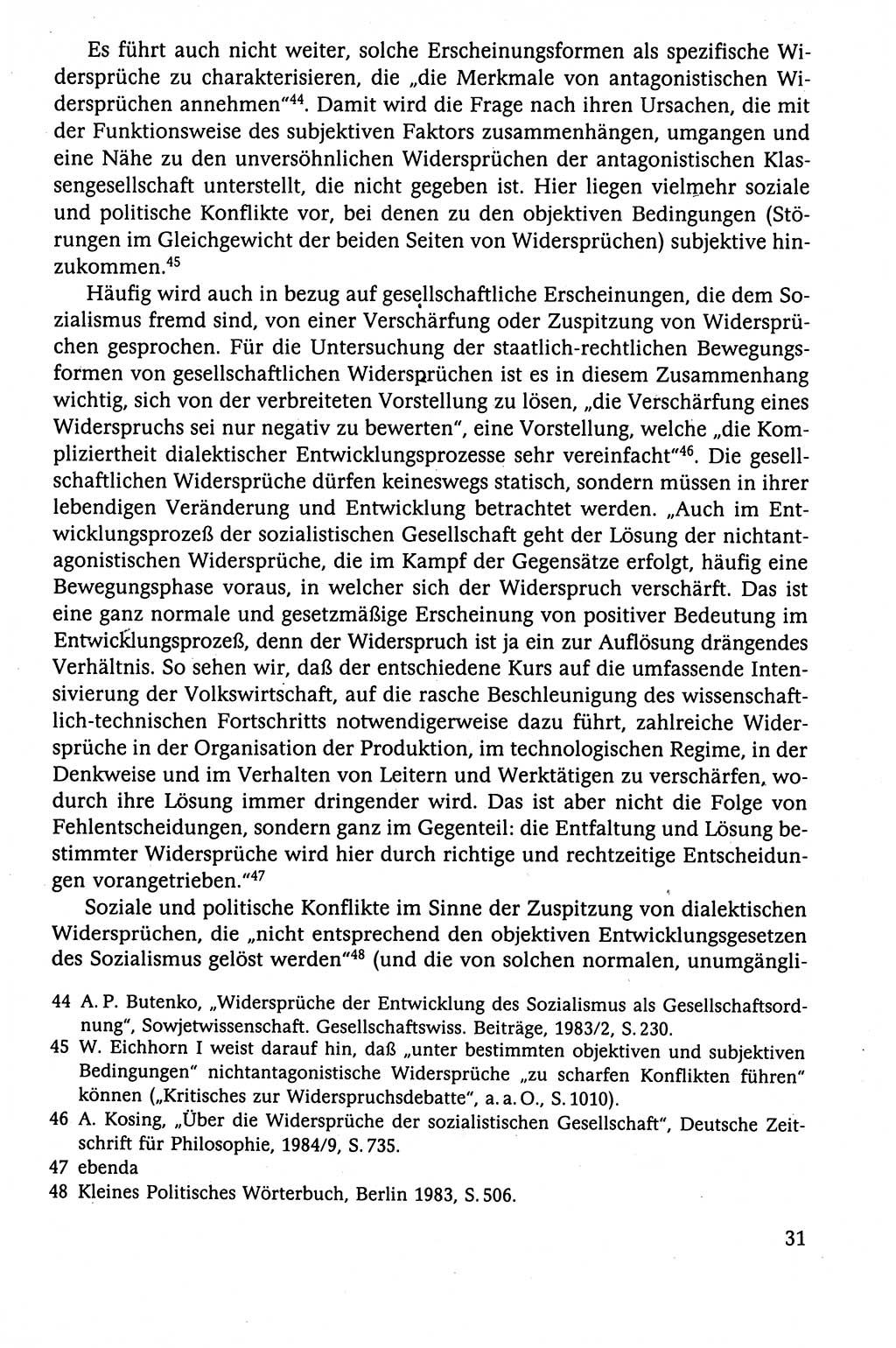 Der Staat im politischen System der DDR (Deutsche Demokratische Republik) 1986, Seite 31 (St. pol. Sys. DDR 1986, S. 31)