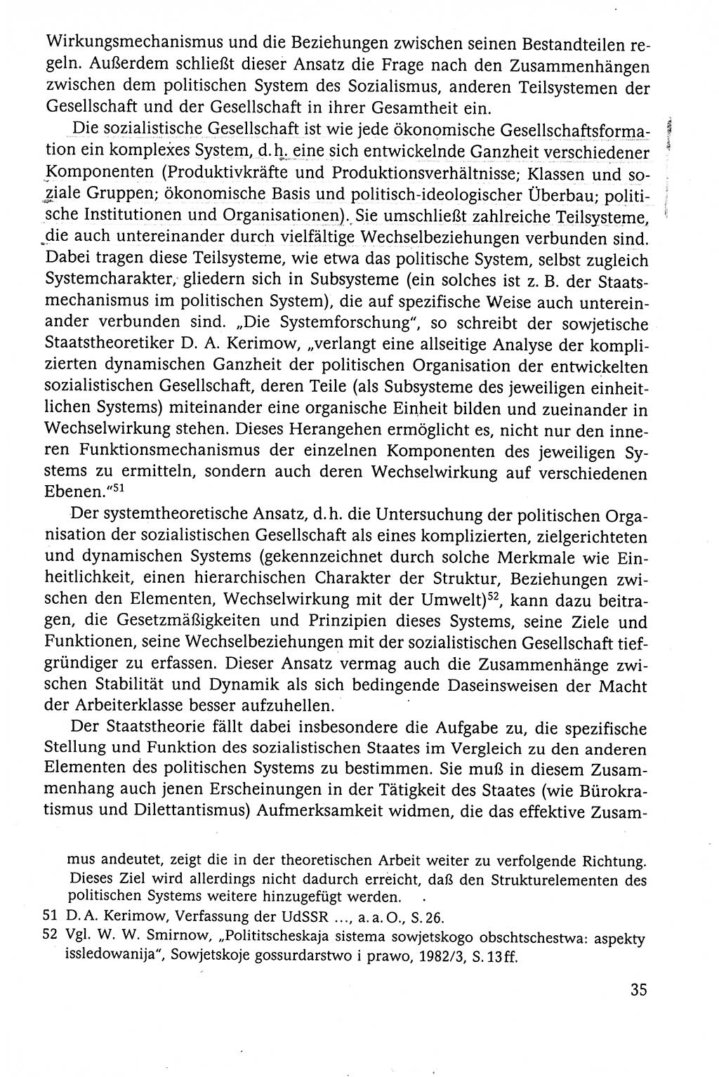 Der Staat im politischen System der DDR (Deutsche Demokratische Republik) 1986, Seite 35 (St. pol. Sys. DDR 1986, S. 35)