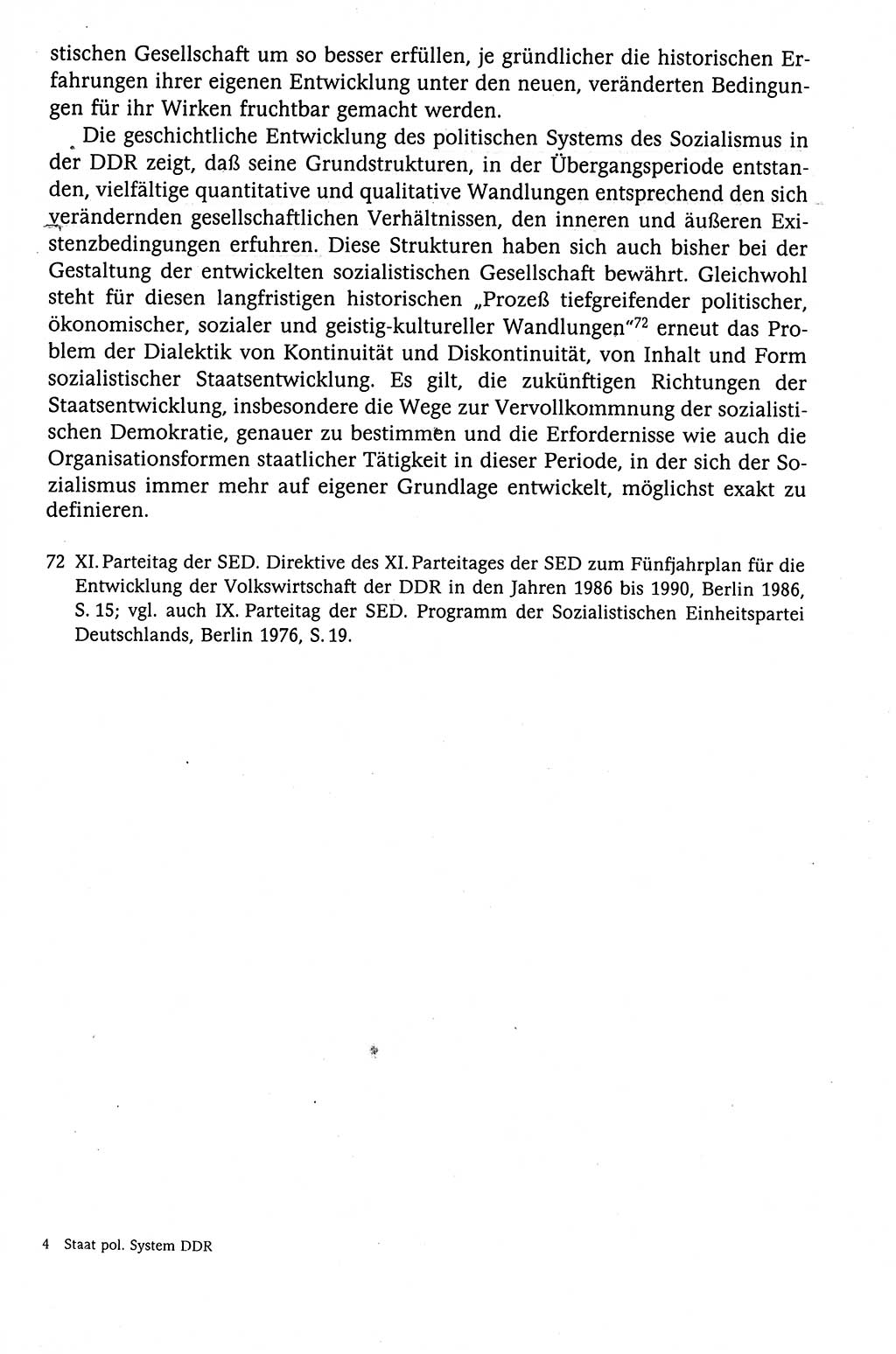 Der Staat im politischen System der DDR (Deutsche Demokratische Republik) 1986, Seite 49 (St. pol. Sys. DDR 1986, S. 49)