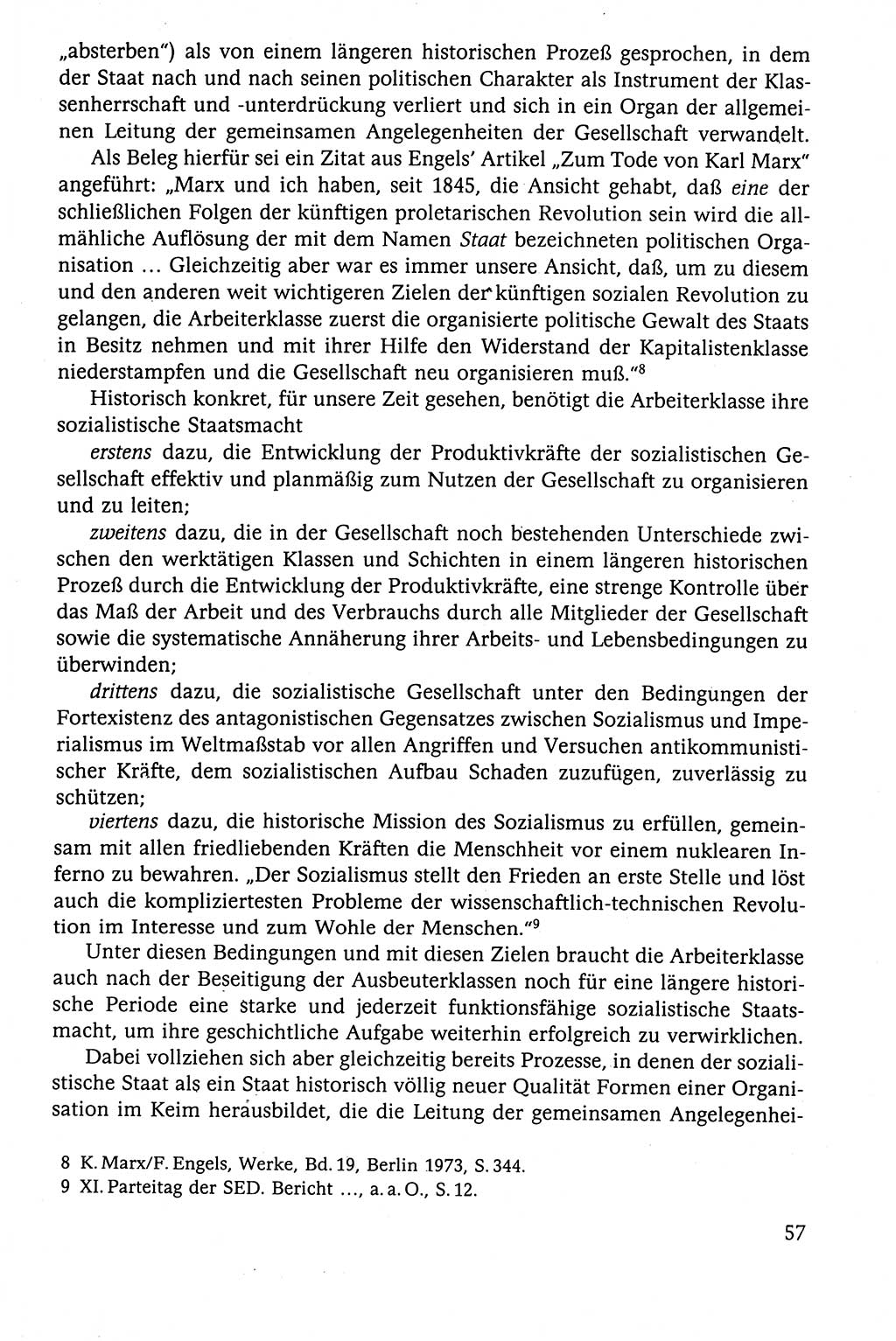 Der Staat im politischen System der DDR (Deutsche Demokratische Republik) 1986, Seite 57 (St. pol. Sys. DDR 1986, S. 57)