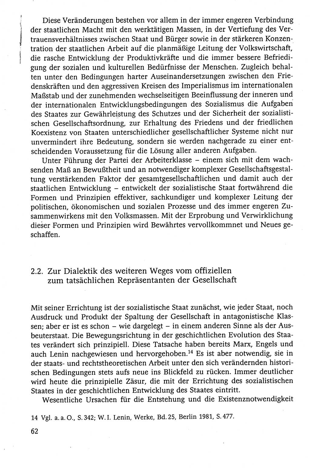 Der Staat im politischen System der DDR (Deutsche Demokratische Republik) 1986, Seite 62 (St. pol. Sys. DDR 1986, S. 62)