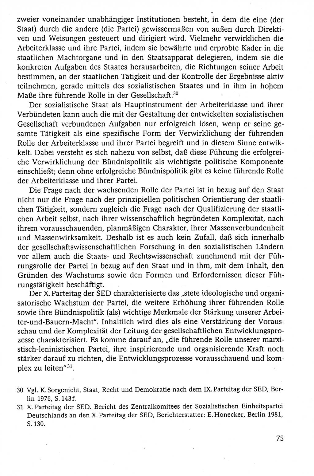 Der Staat im politischen System der DDR (Deutsche Demokratische Republik) 1986, Seite 75 (St. pol. Sys. DDR 1986, S. 75)