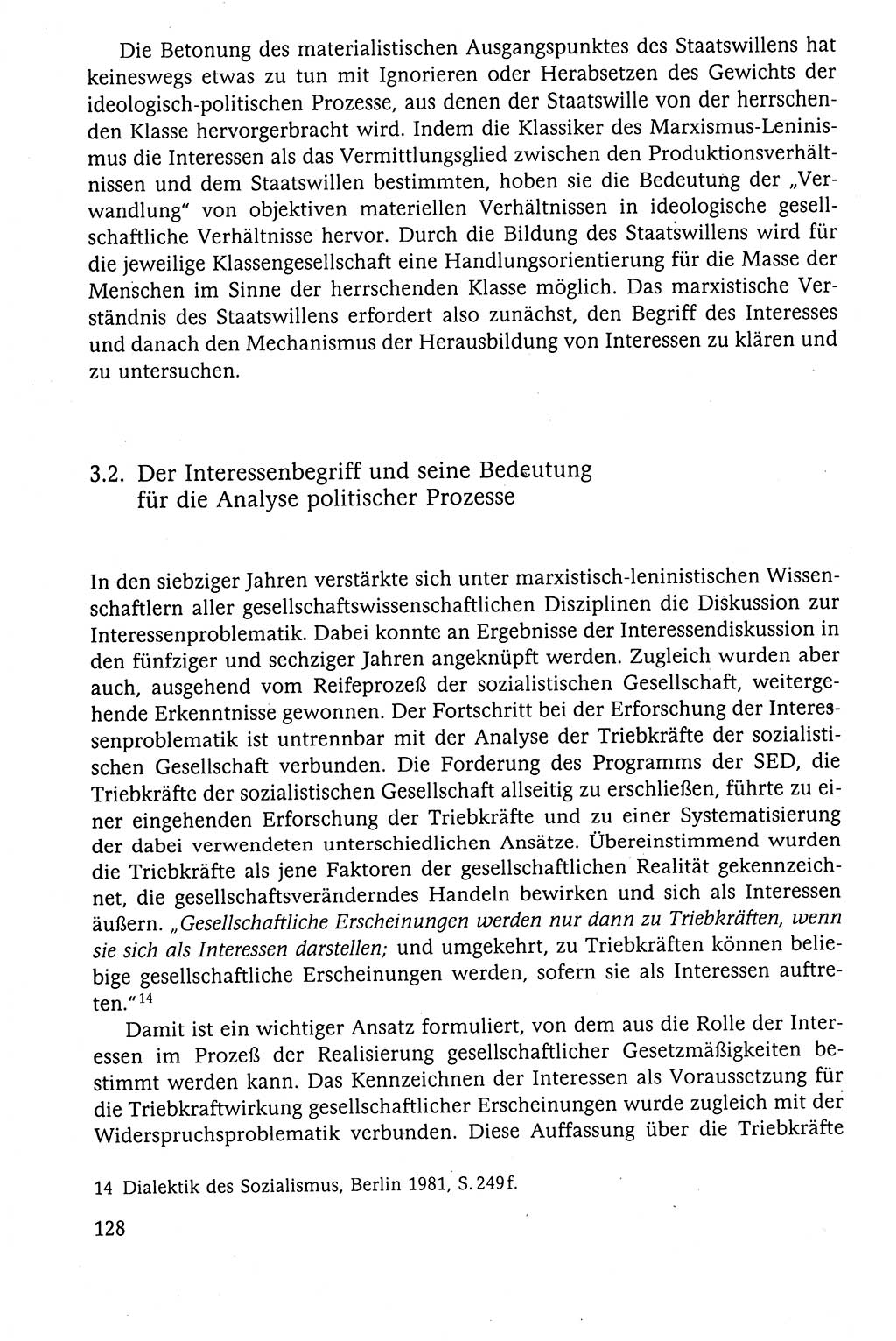 Der Staat im politischen System der DDR (Deutsche Demokratische Republik) 1986, Seite 128 (St. pol. Sys. DDR 1986, S. 128)