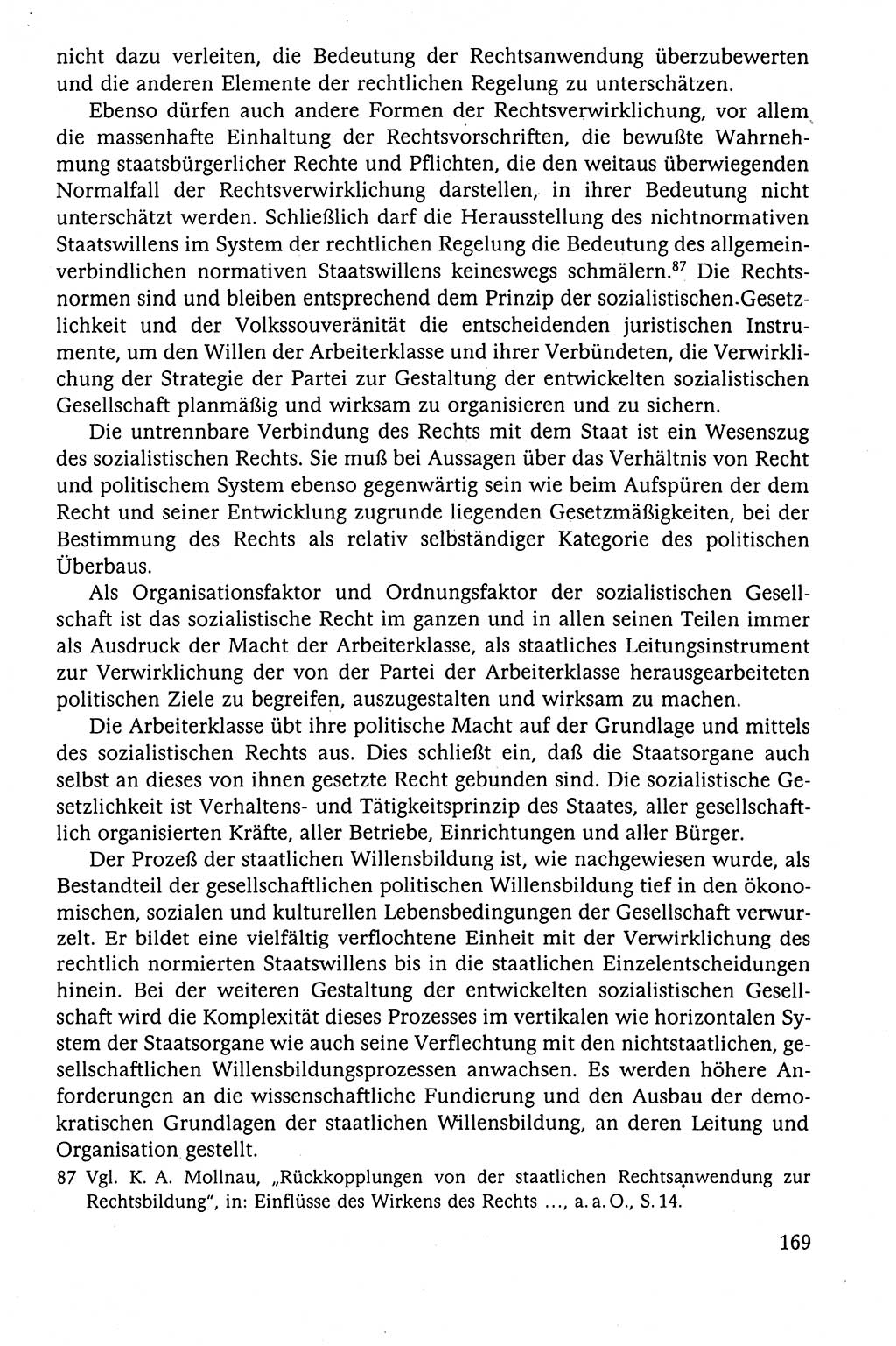 Der Staat im politischen System der DDR (Deutsche Demokratische Republik) 1986, Seite 169 (St. pol. Sys. DDR 1986, S. 169)