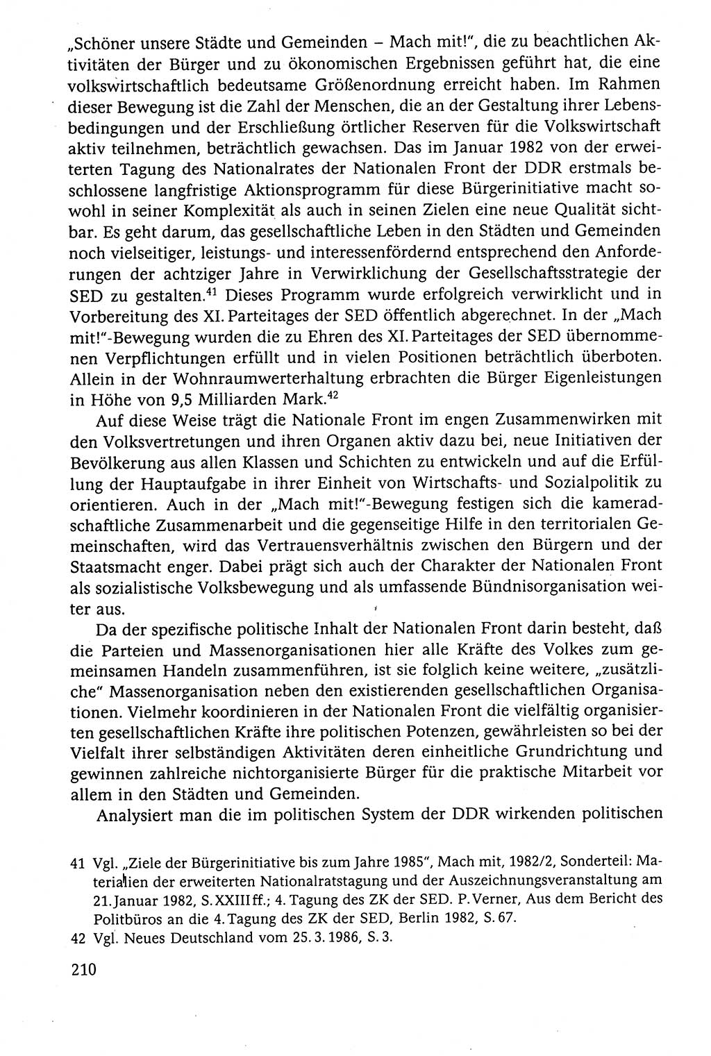 Der Staat im politischen System der DDR (Deutsche Demokratische Republik) 1986, Seite 210 (St. pol. Sys. DDR 1986, S. 210)